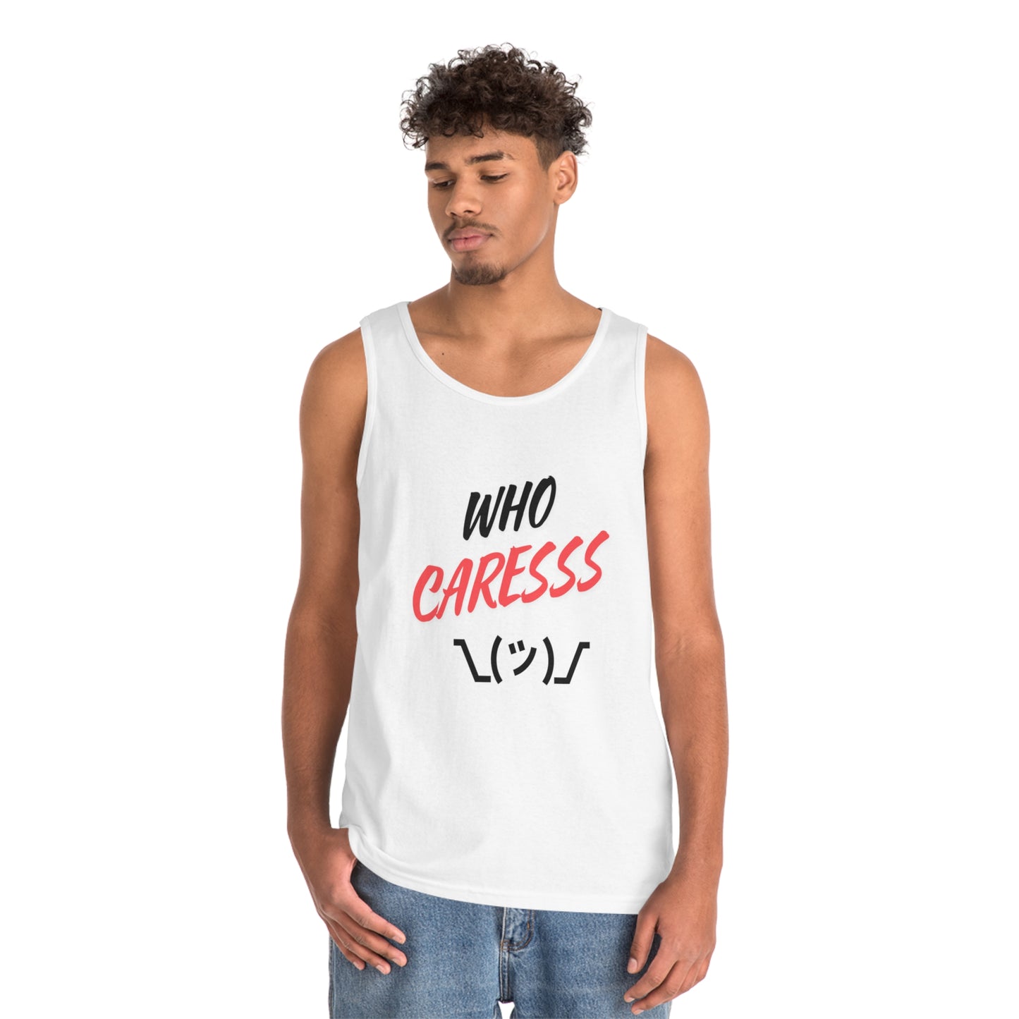 WHO CARES Unisex Heavy Cotton Tank Top