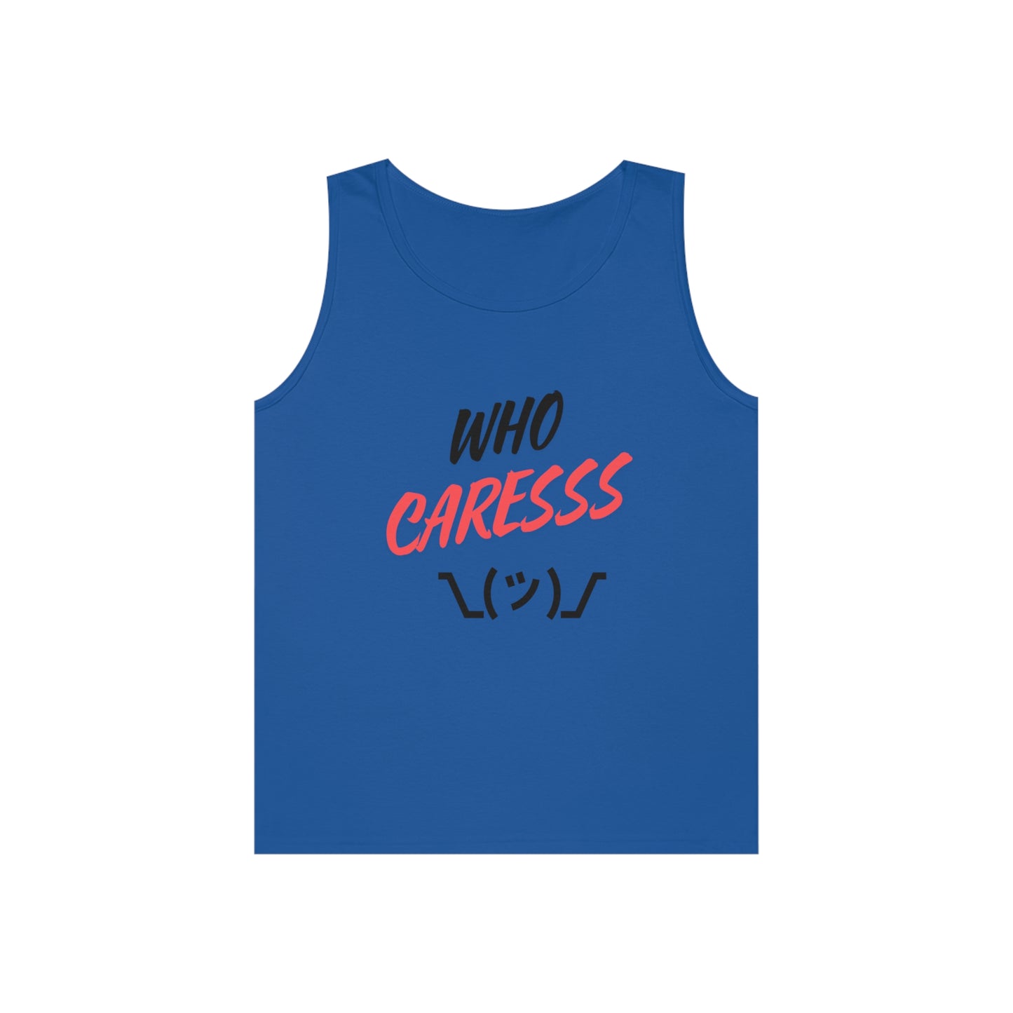 WHO CARES Unisex Heavy Cotton Tank Top