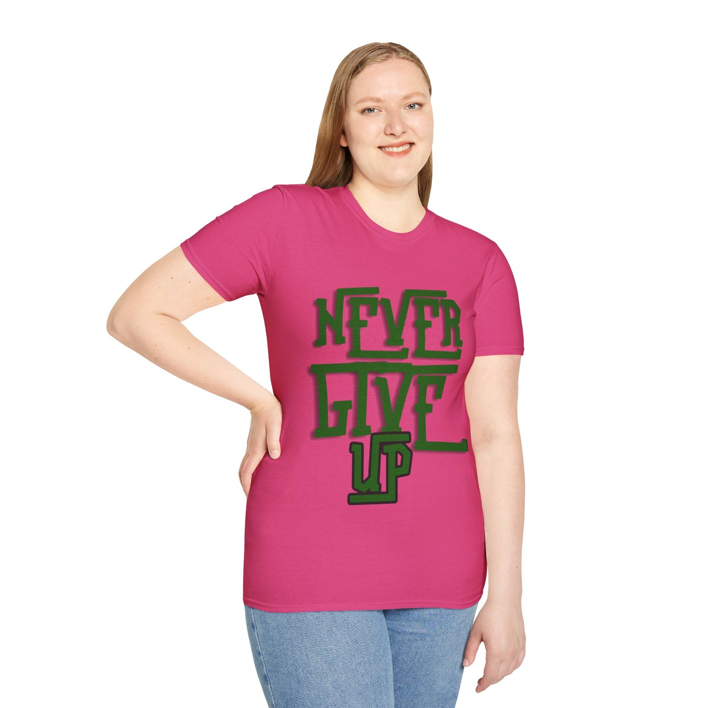 "Never Give Up" Unisex T-Shirt W
