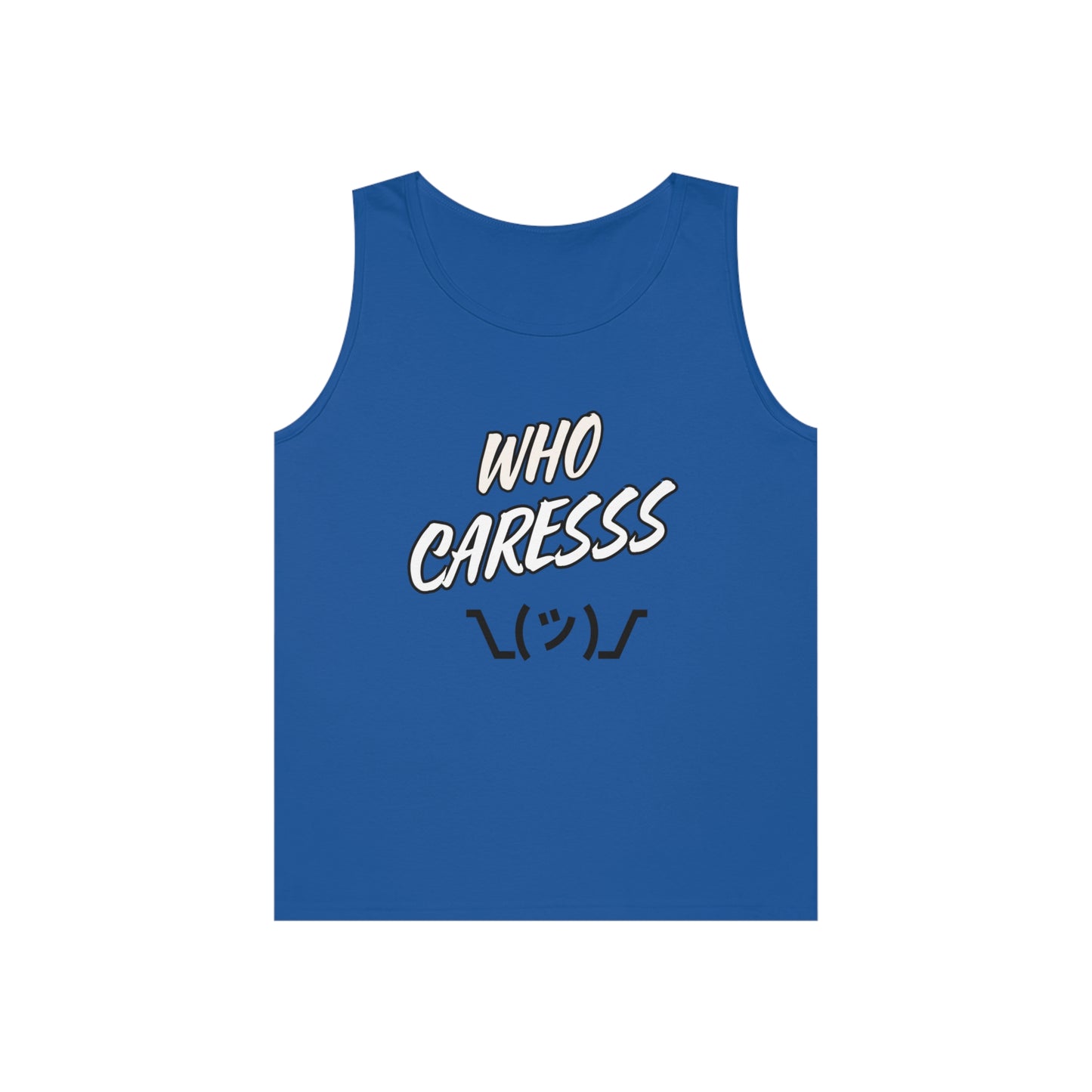 WHO CARES Unisex Heavy Cotton Tank Top