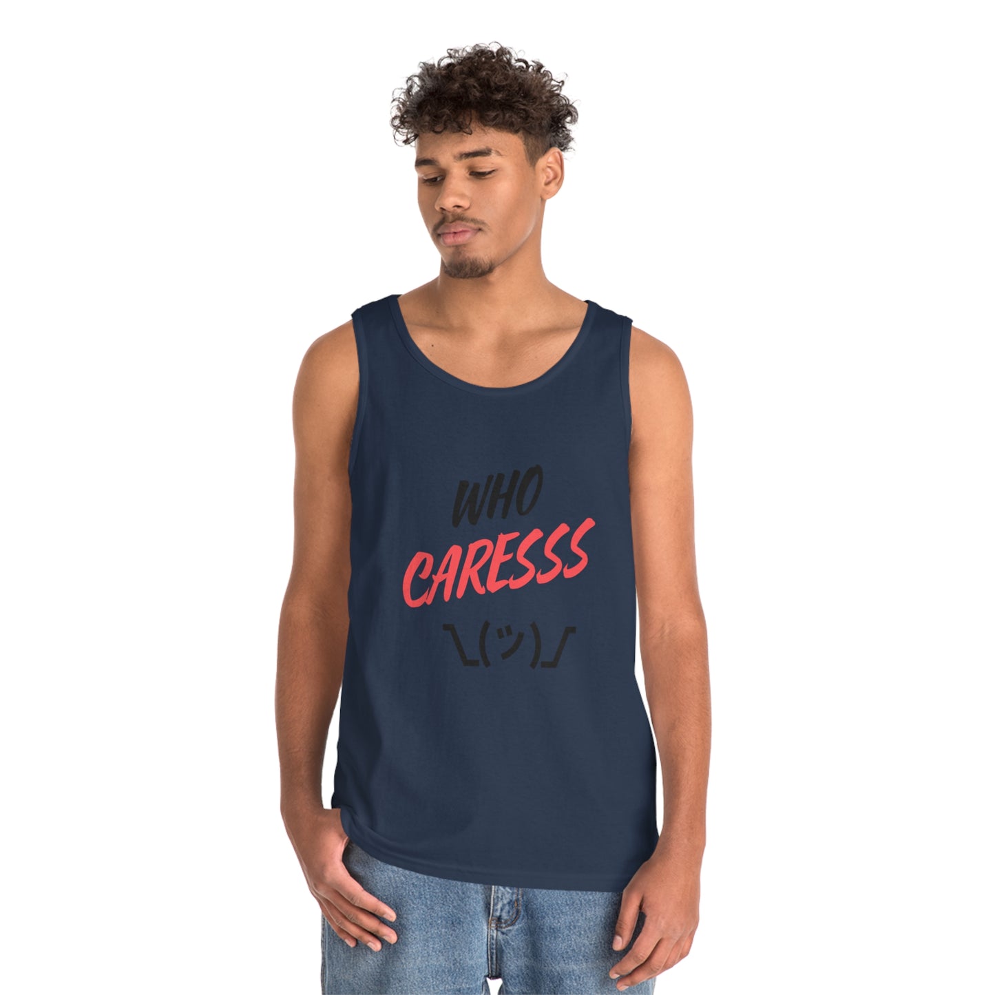 WHO CARES Unisex Heavy Cotton Tank Top