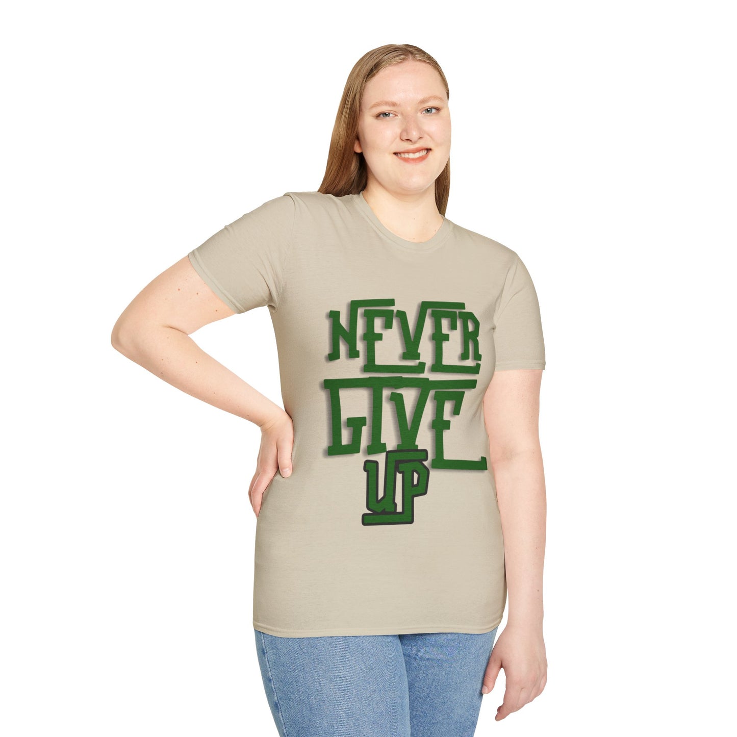 "Never Give Up" Unisex T-Shirt W