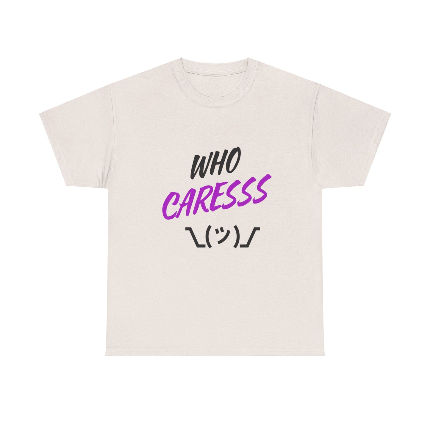 Who Cares T-shirt purple