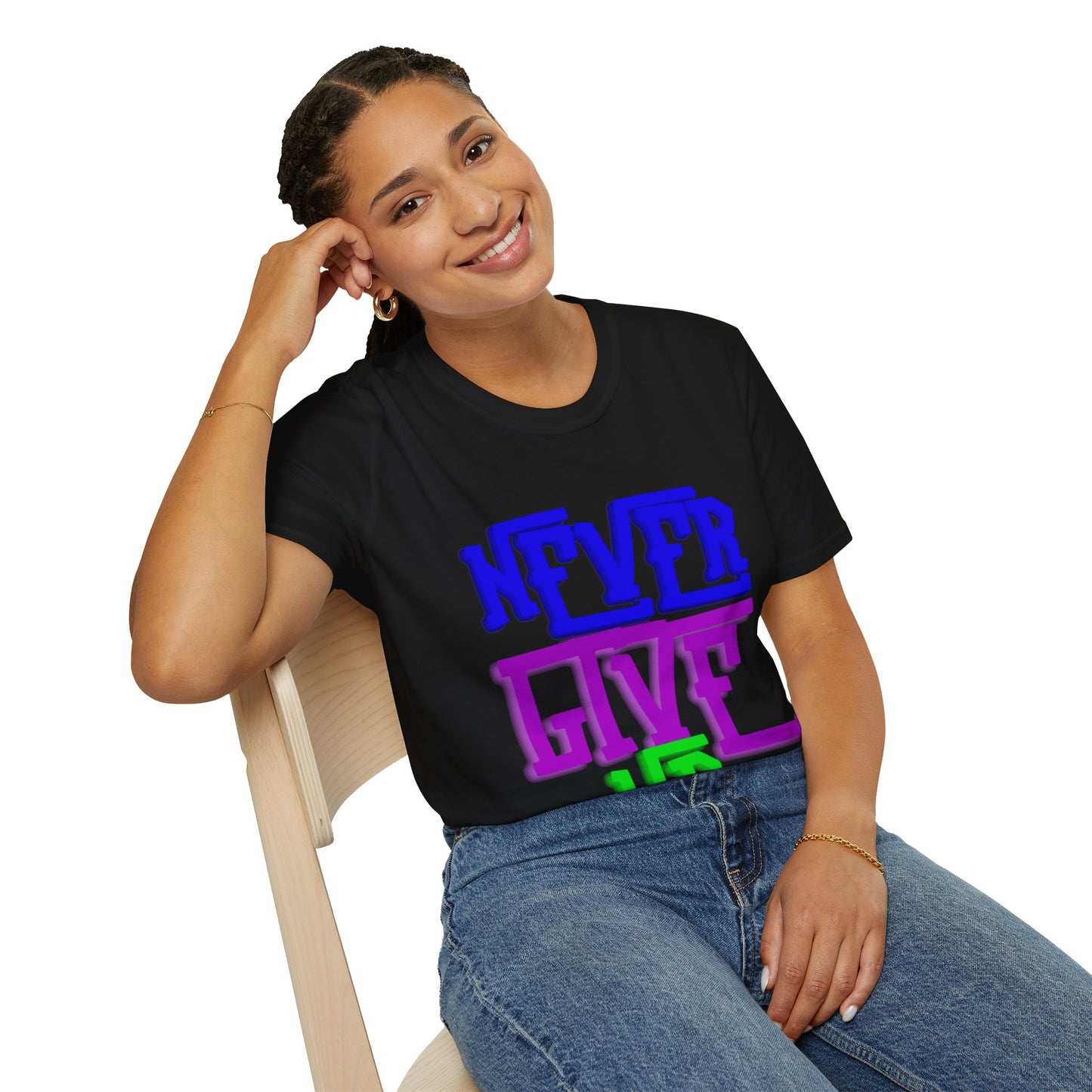 "Never Give Up" Unisex T-Shirt –PGB