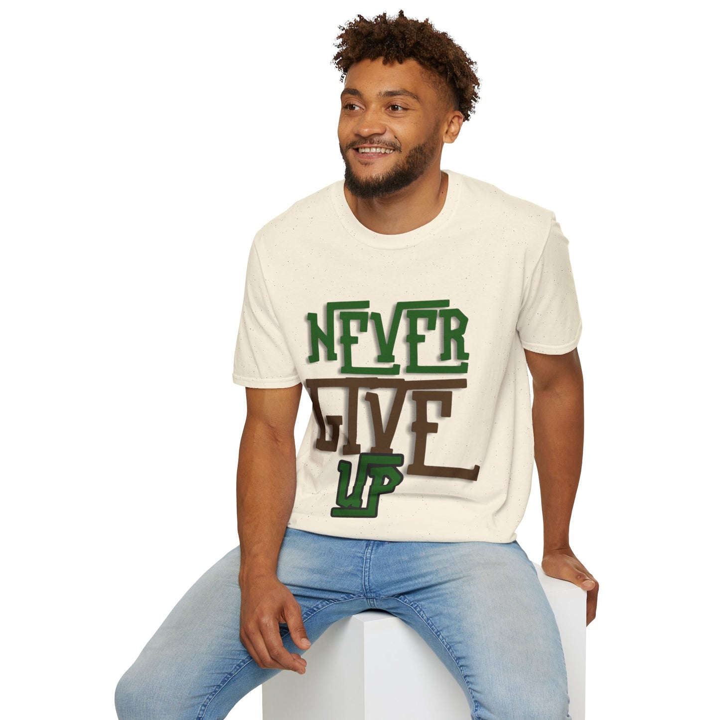 "Never Give Up" Unisex T-Shirt – R