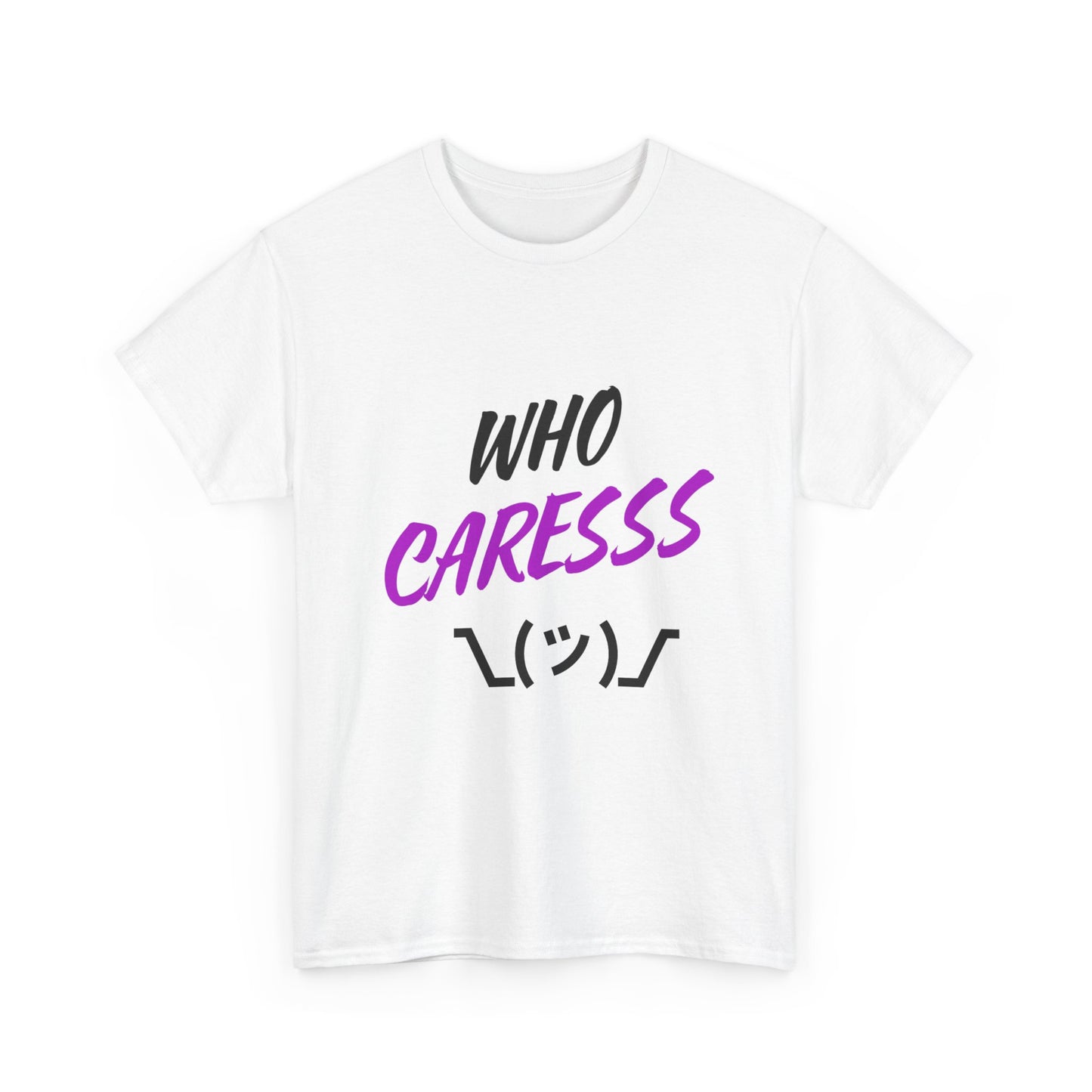 Who Cares T-shirt purple