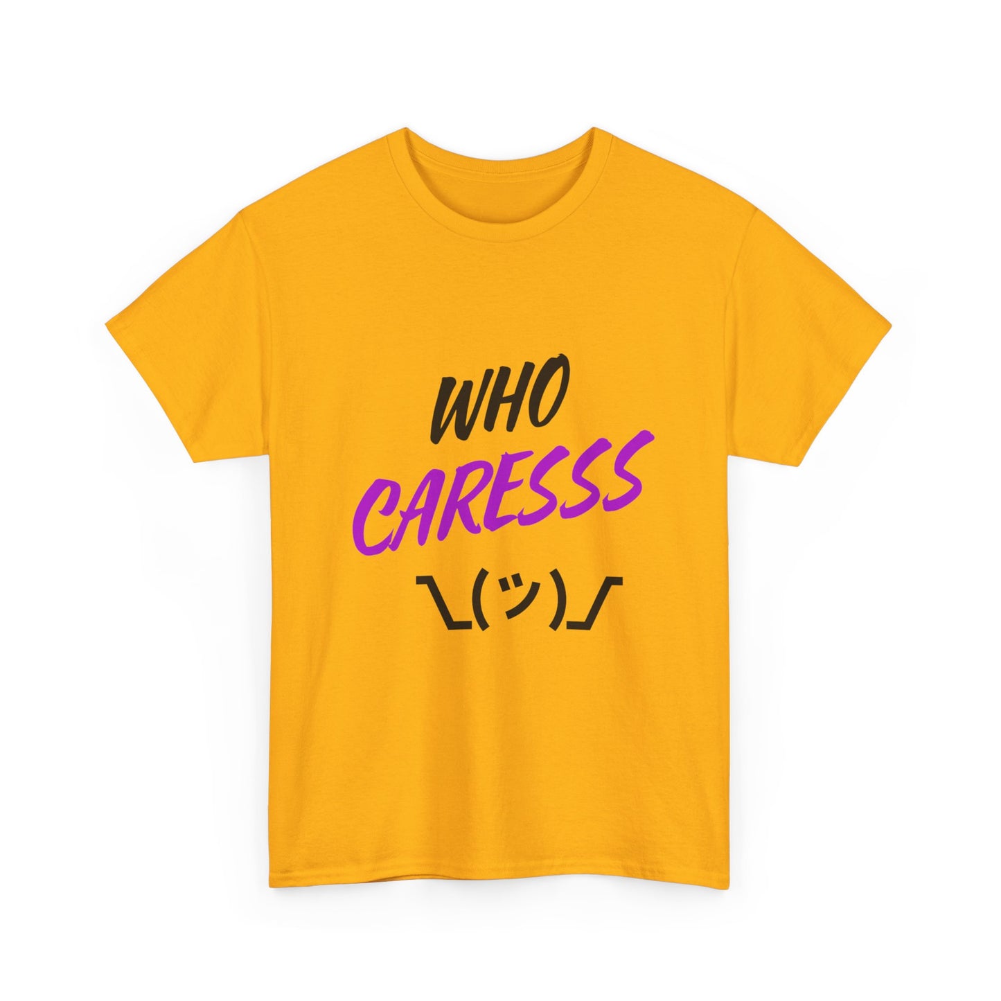 Who Cares T-shirt purple