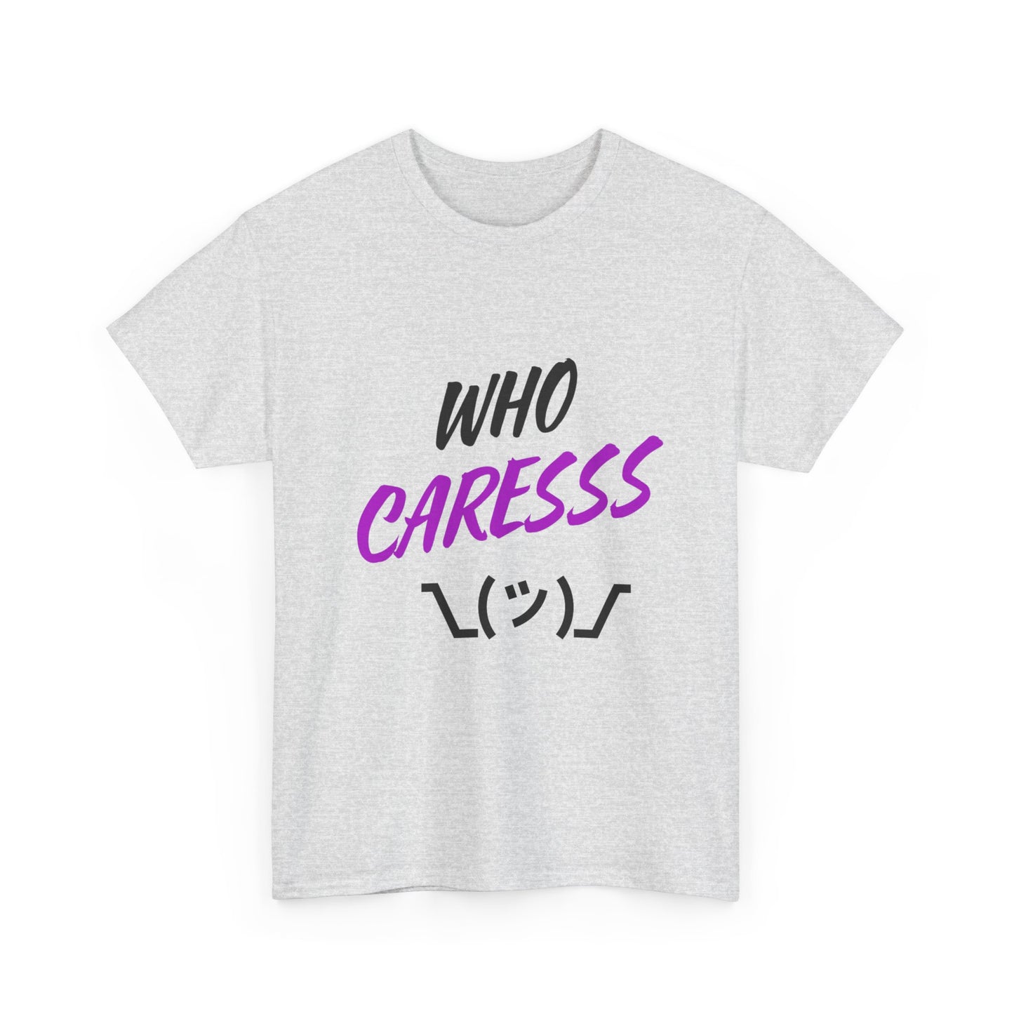Who Cares T-shirt purple