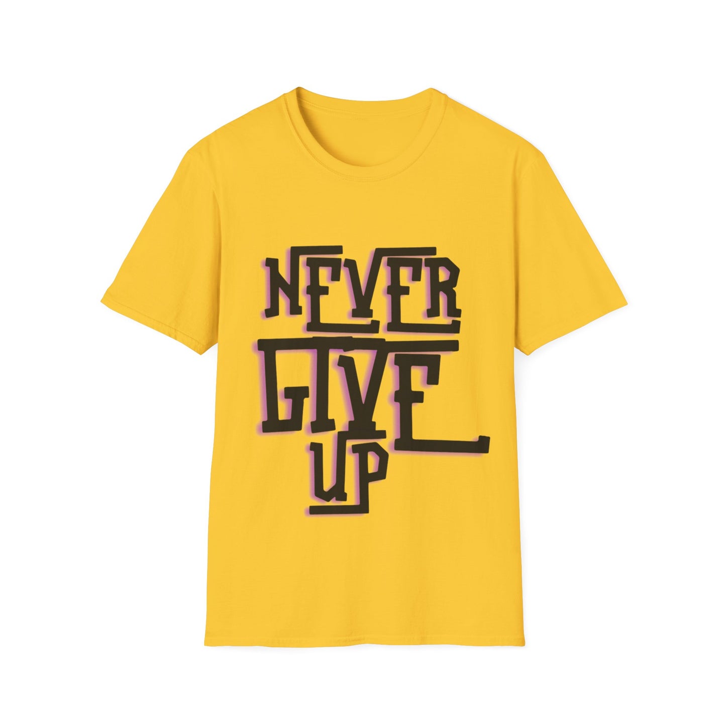 "Never Give Up" Unisex T-Shirt –BLKP