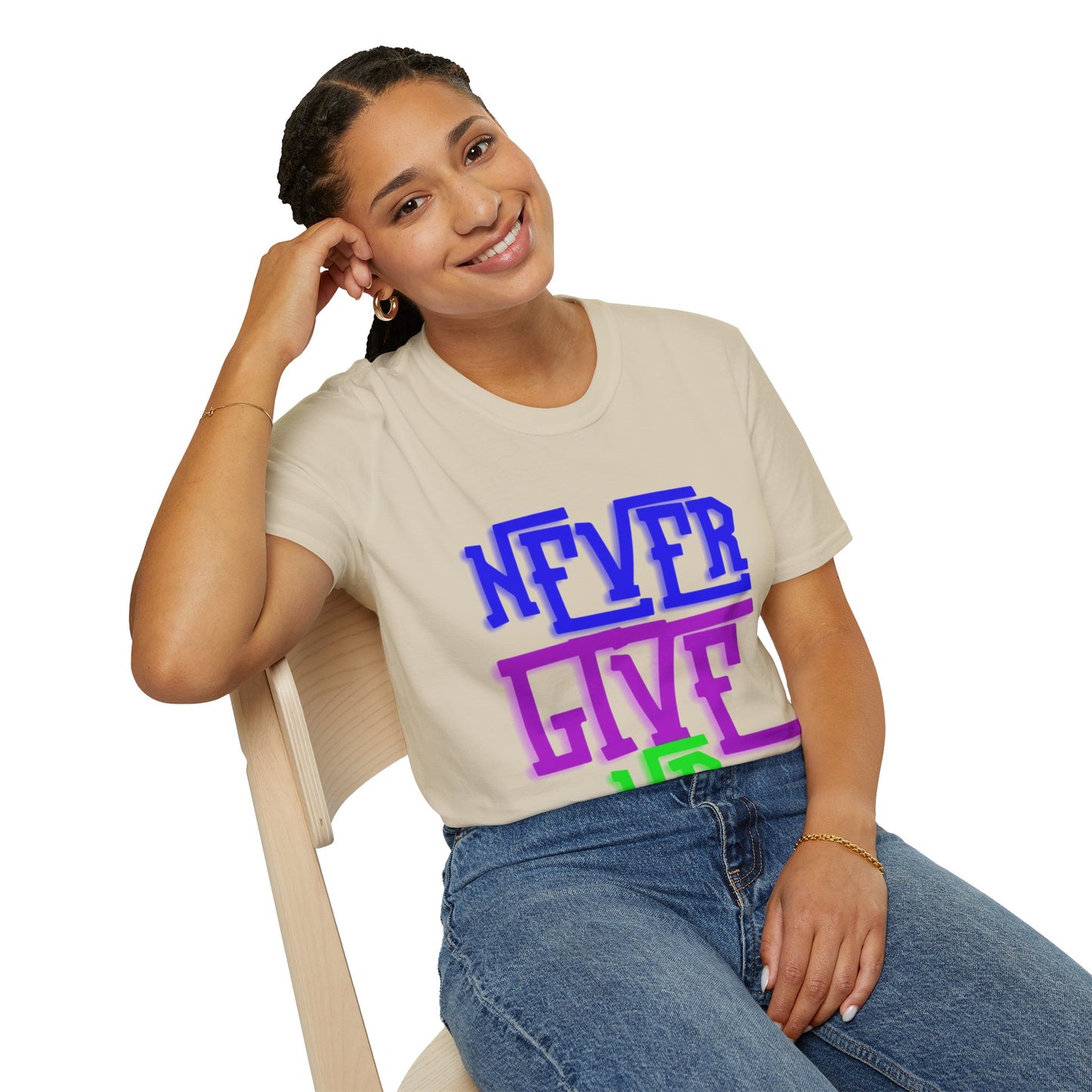 "Never Give Up" Unisex T-Shirt –PGB