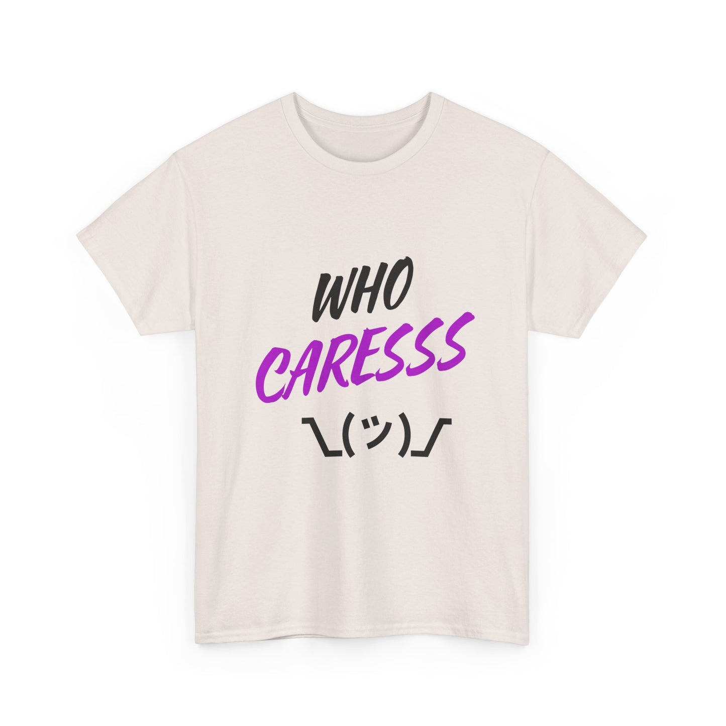 Who Cares T-shirt purple