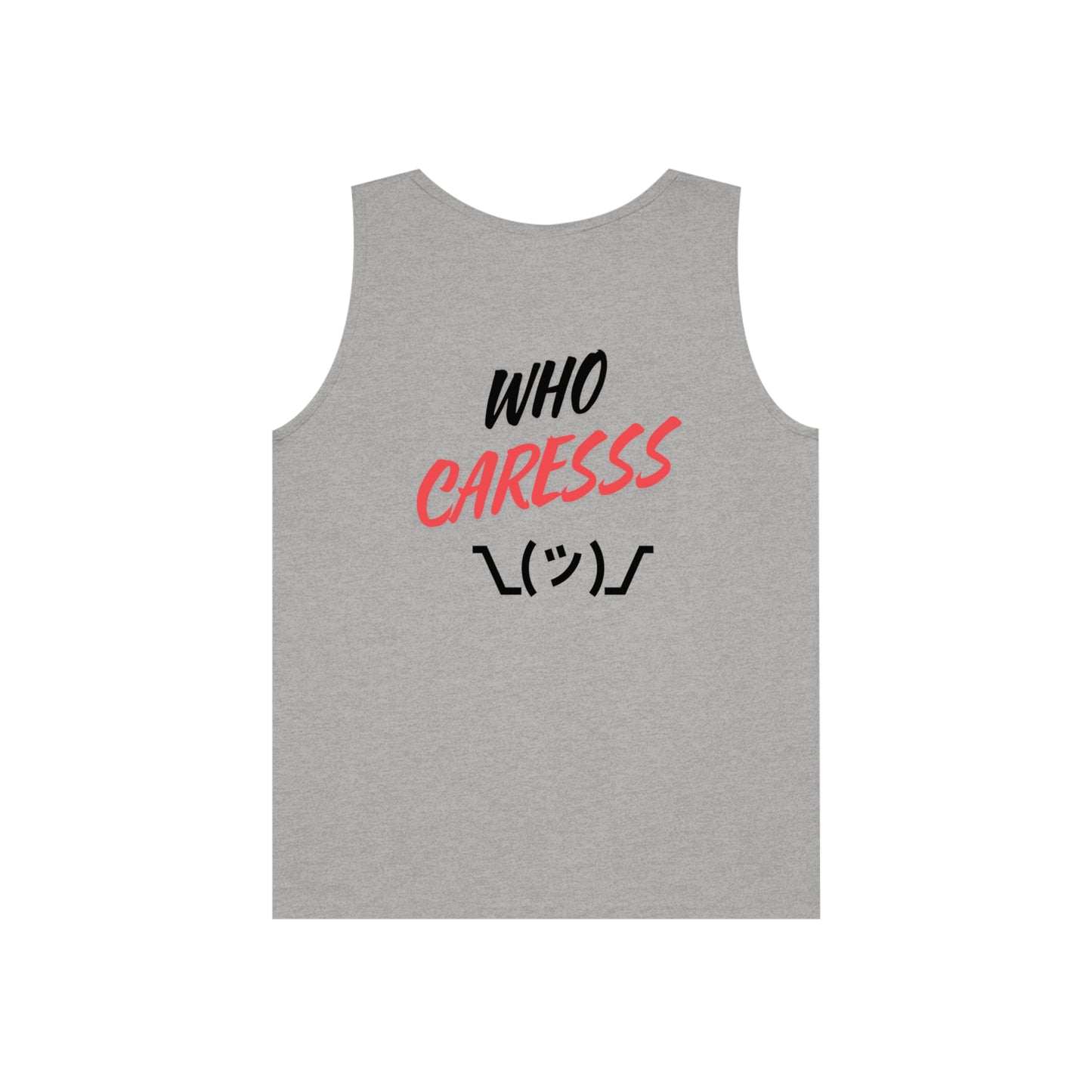 WHO CARES Unisex Heavy Cotton Tank Top