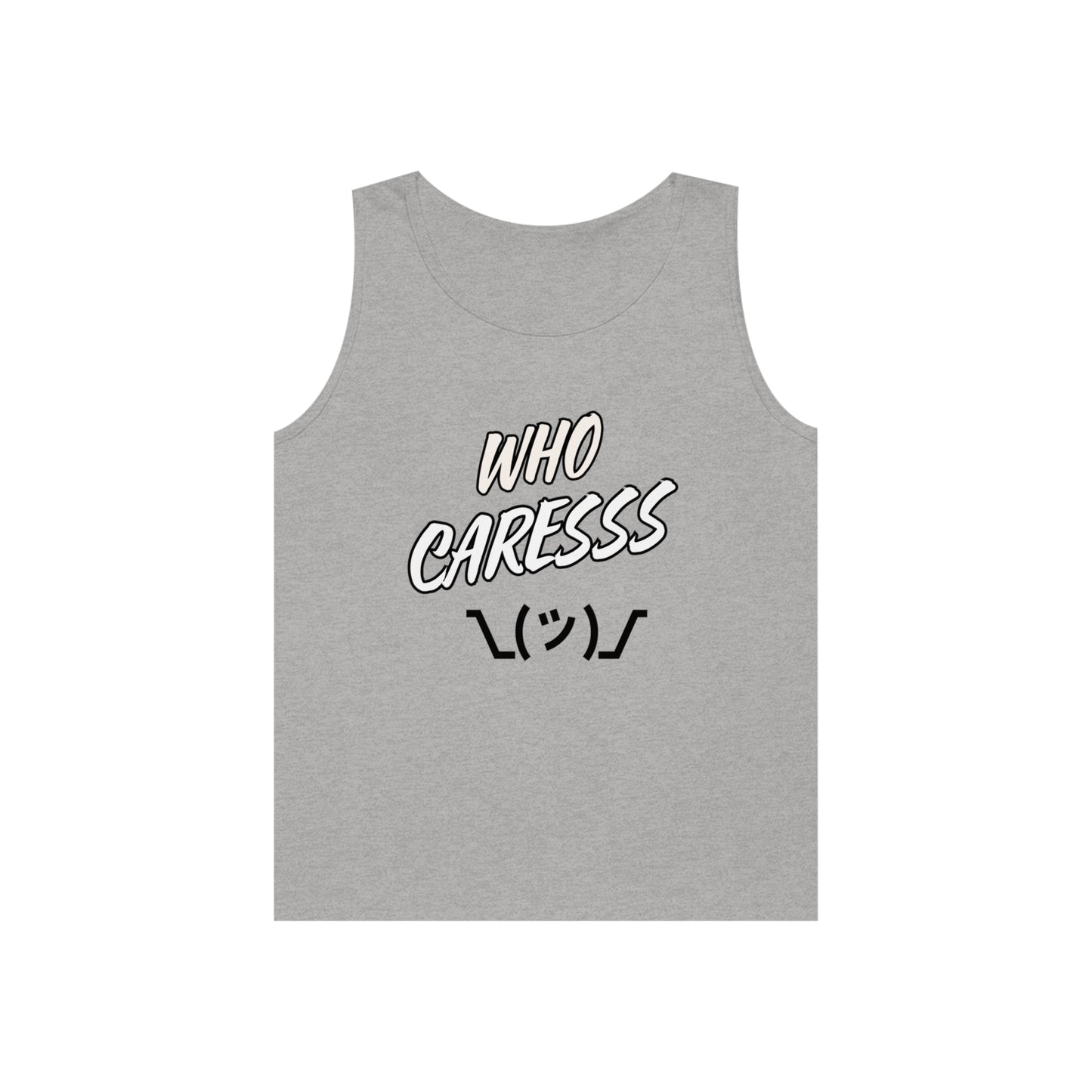 WHO CARES Unisex Heavy Cotton Tank Top