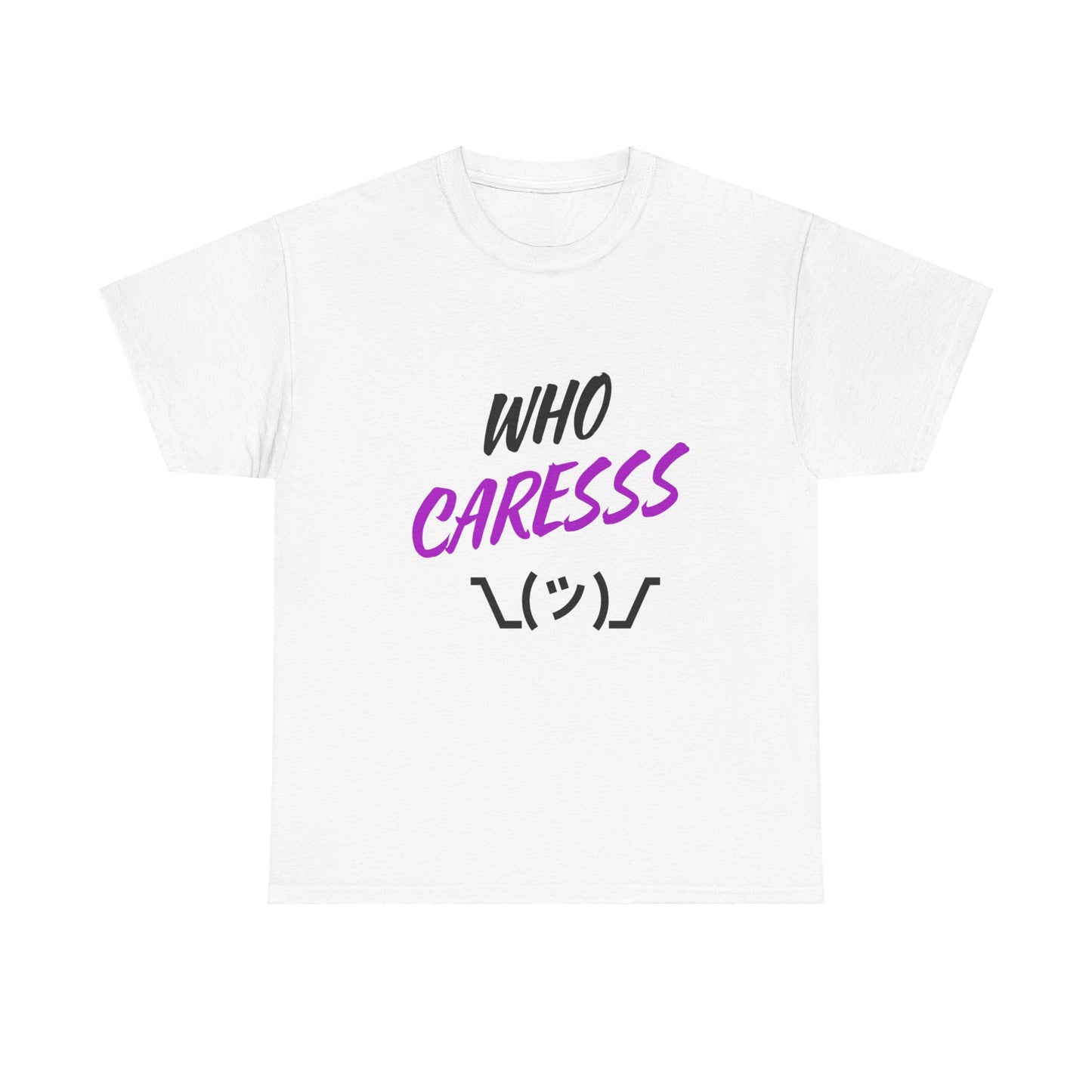 Who Cares T-shirt purple