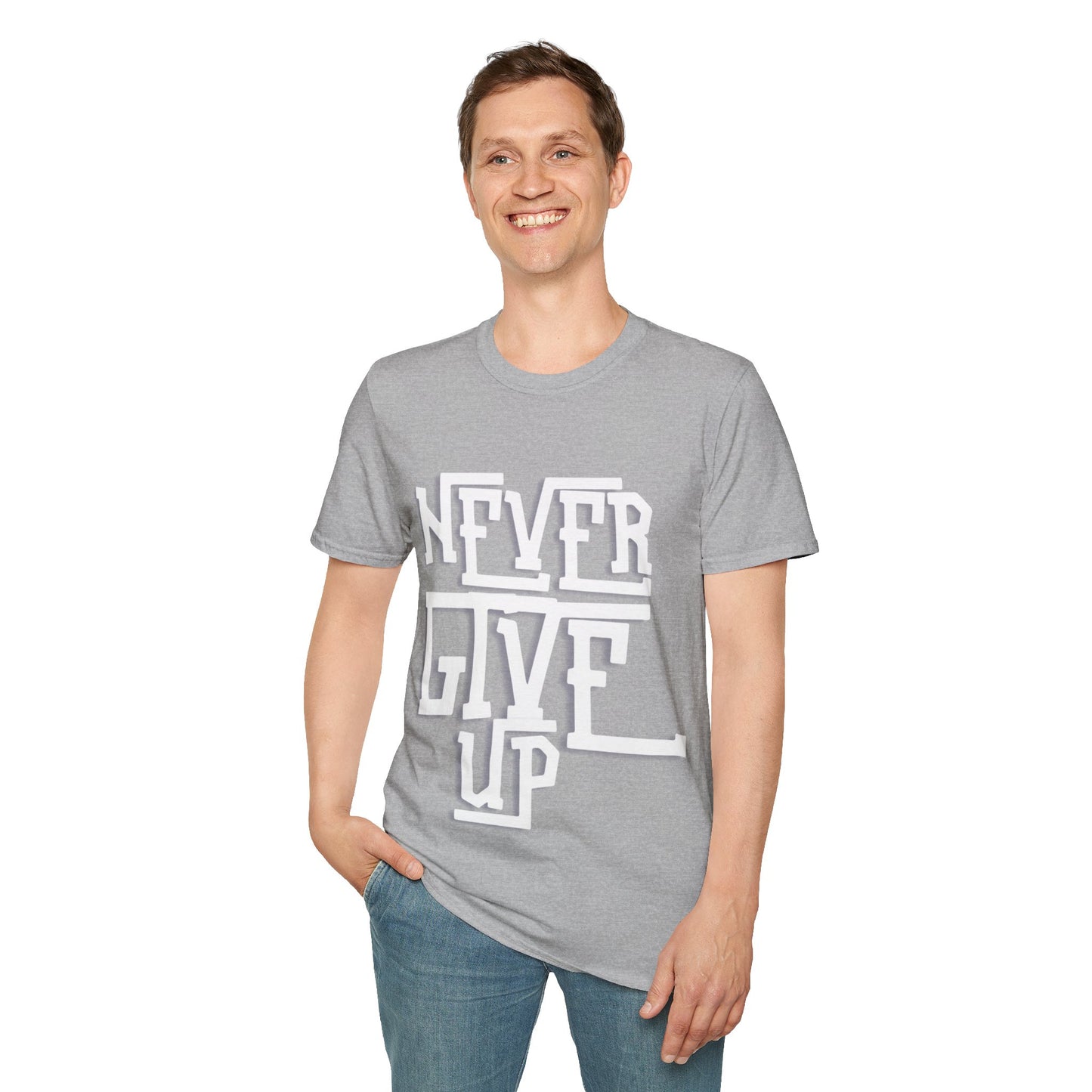 "Never Give Up" Unisex T-Shirt – W