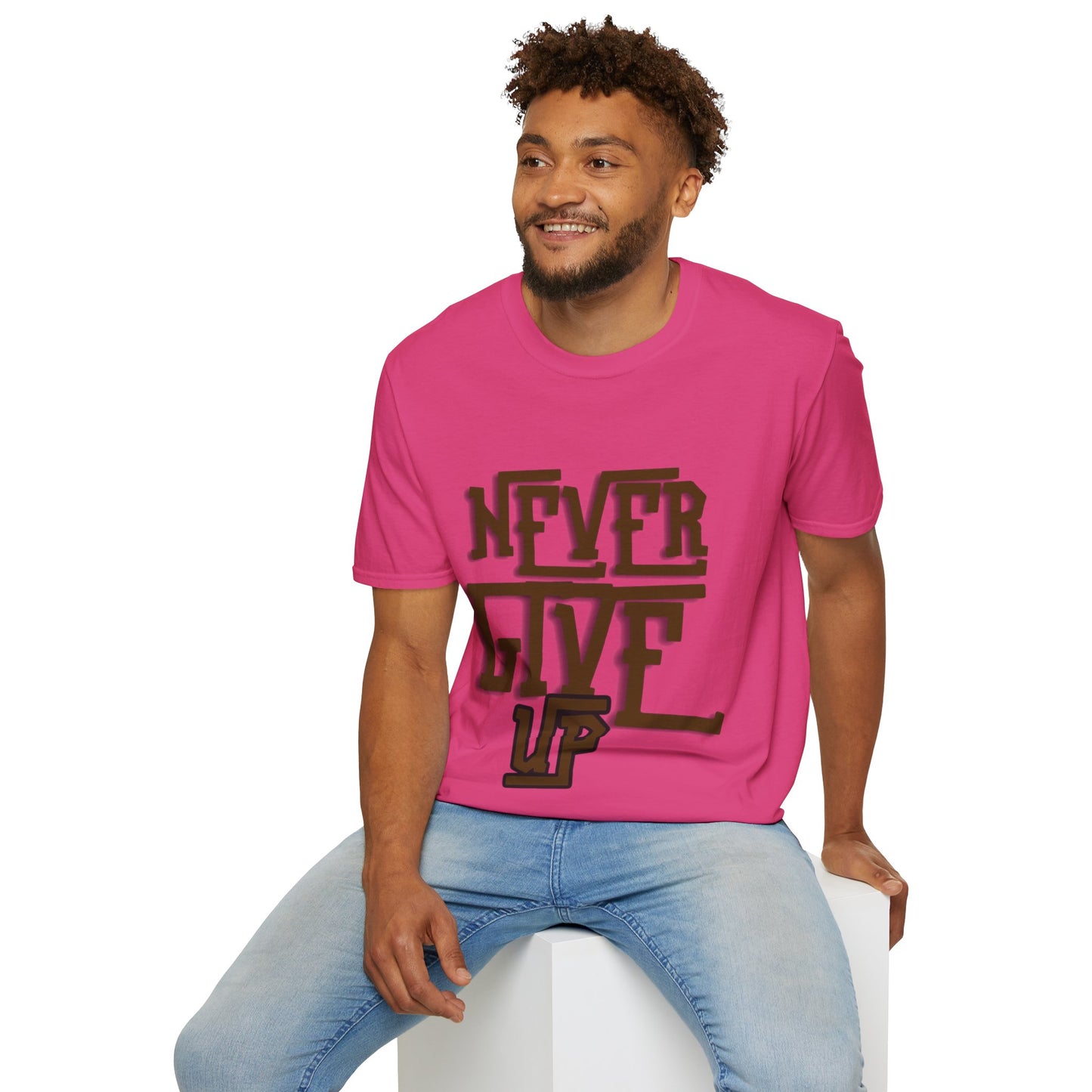 "Never Give Up" Unisex T-Shirt –BR