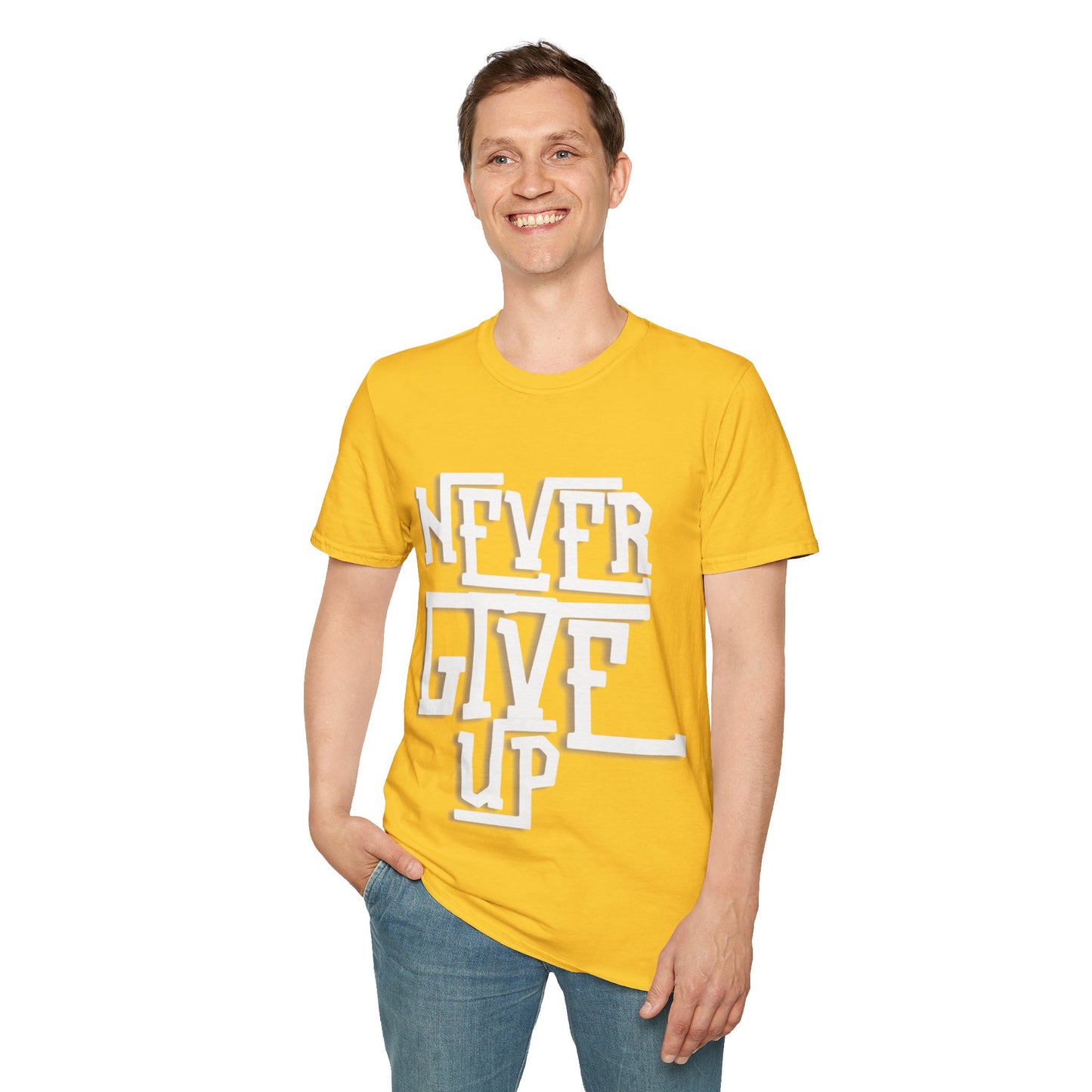 "Never Give Up" Unisex T-Shirt – W