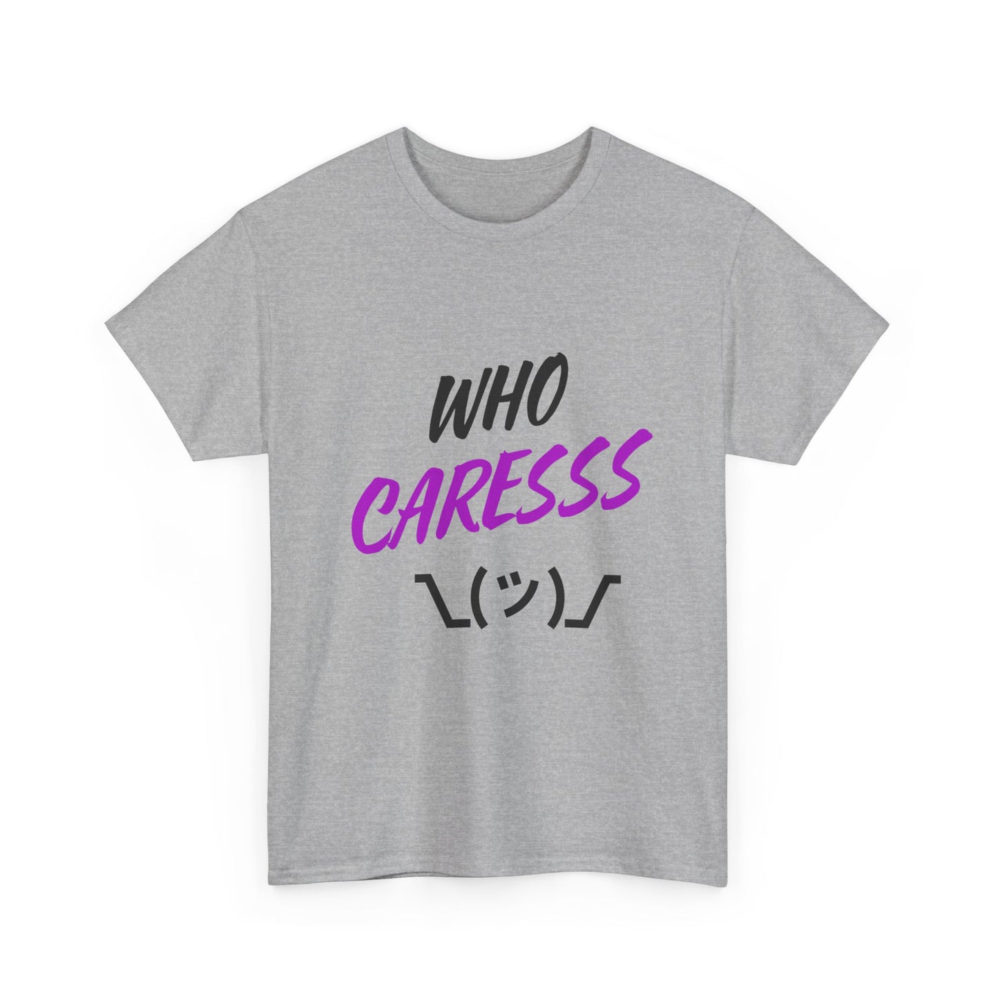 Who Cares T-shirt purple