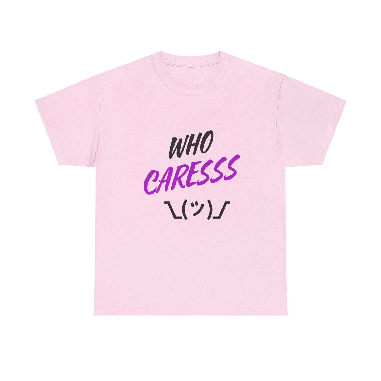 Who Cares T-shirt purple