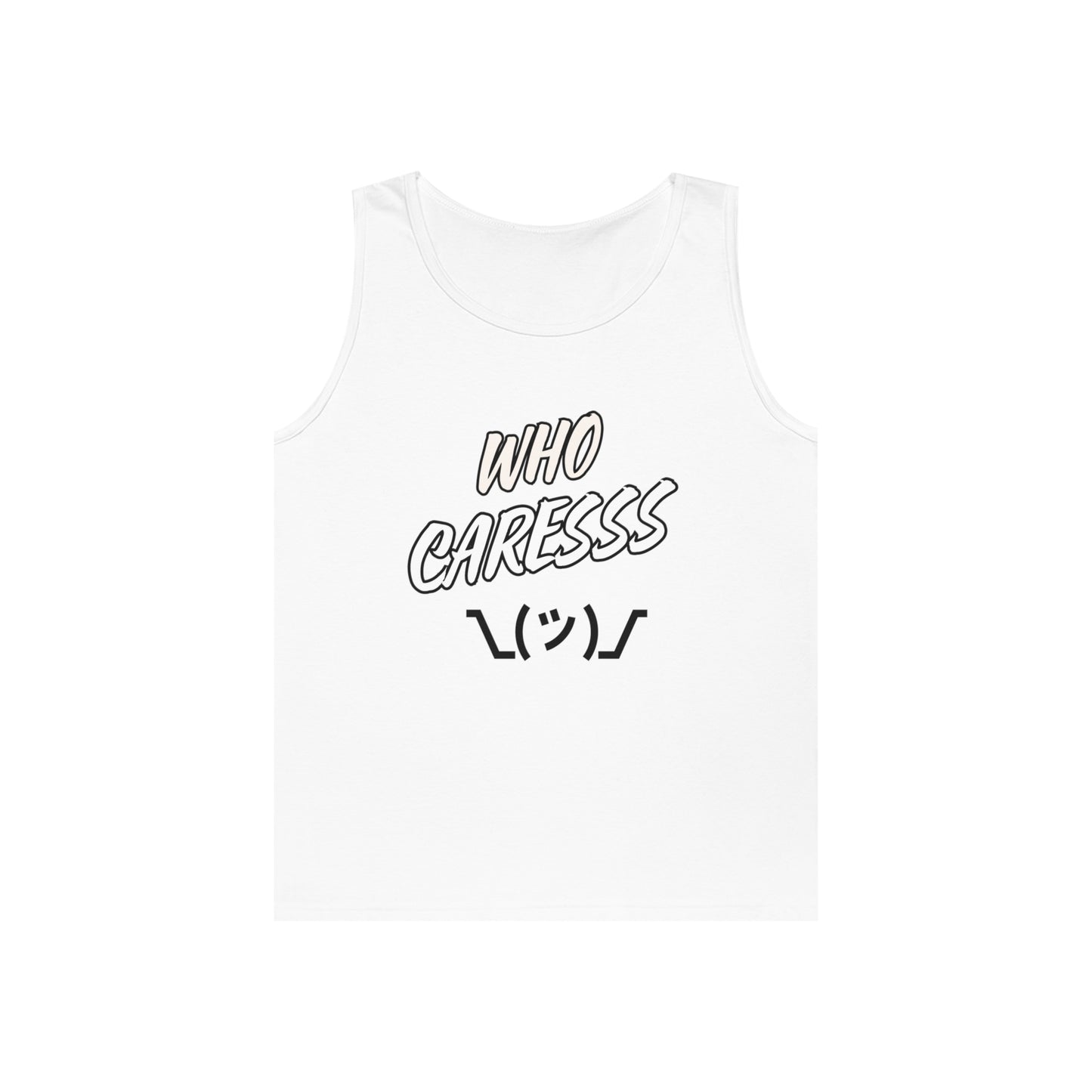 WHO CARES Unisex Heavy Cotton Tank Top