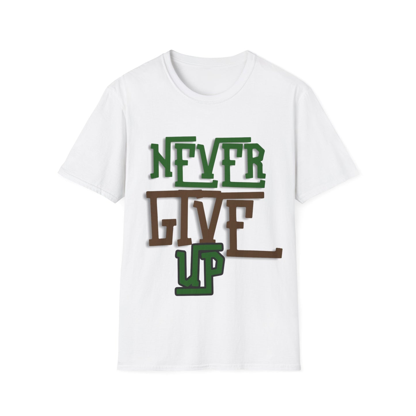 "Never Give Up" Unisex T-Shirt – R