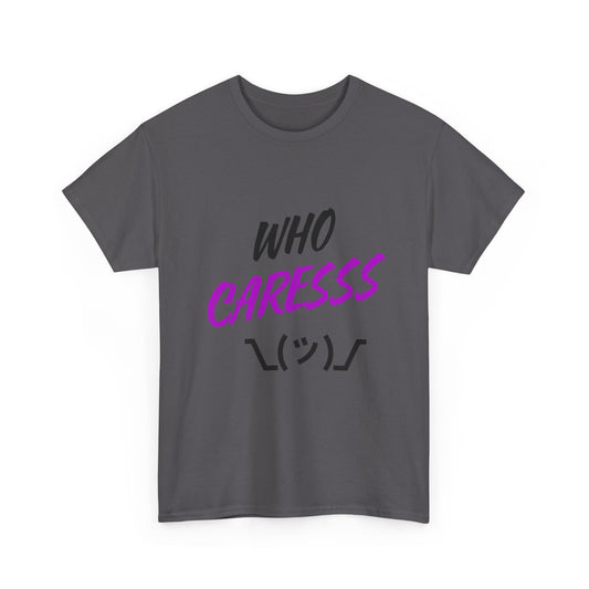 Who Cares T-shirt purple