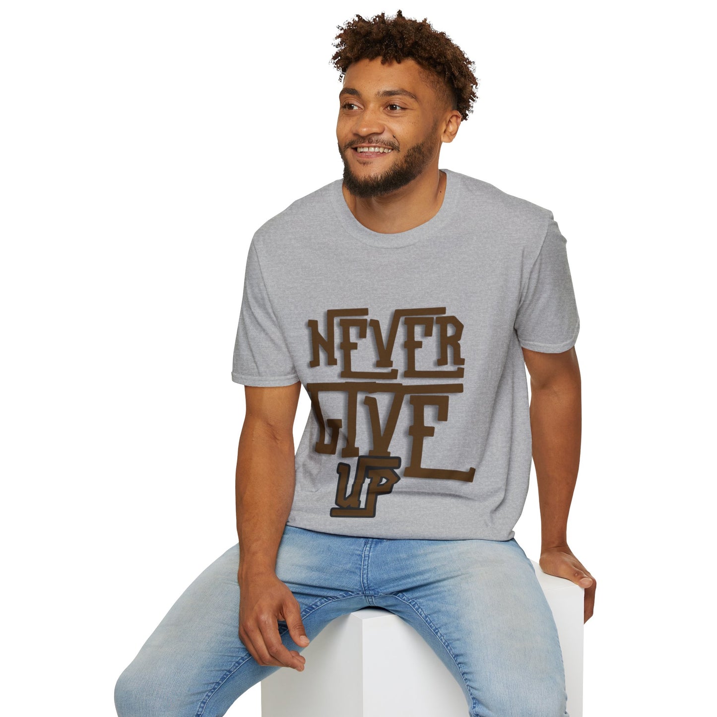 "Never Give Up" Unisex T-Shirt –BR