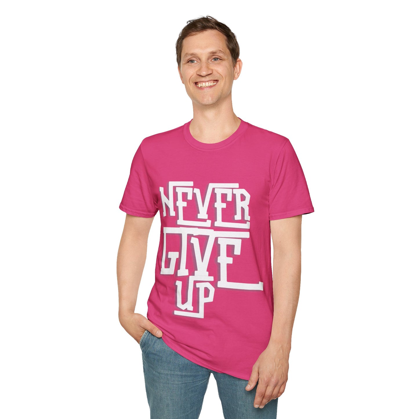 "Never Give Up" Unisex T-Shirt – W