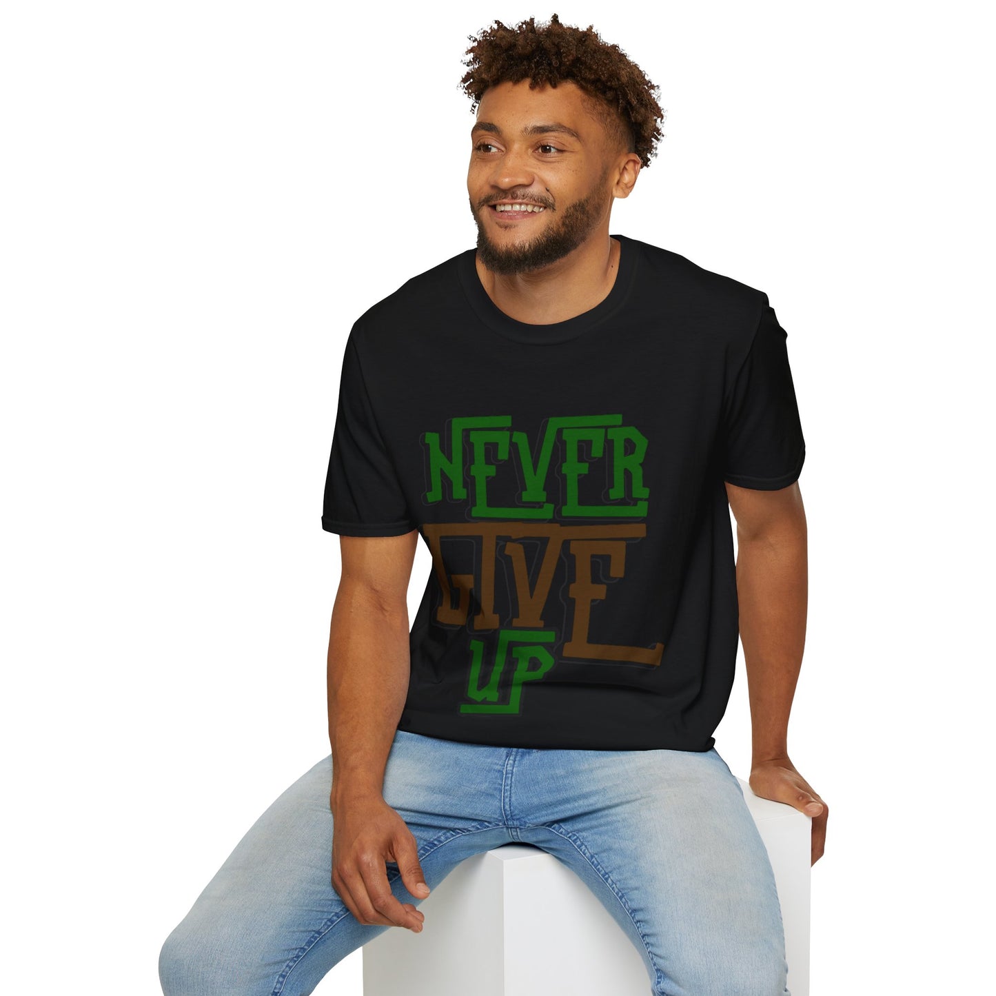 "Never Give Up" Unisex T-Shirt – R