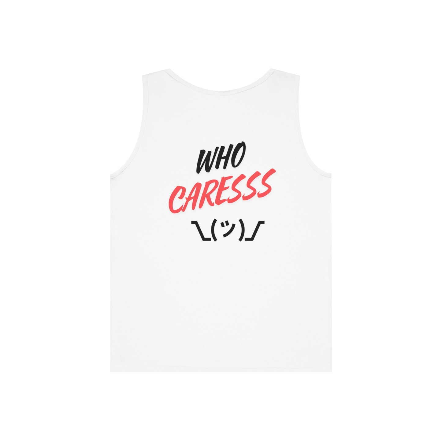 WHO CARES Unisex Heavy Cotton Tank Top
