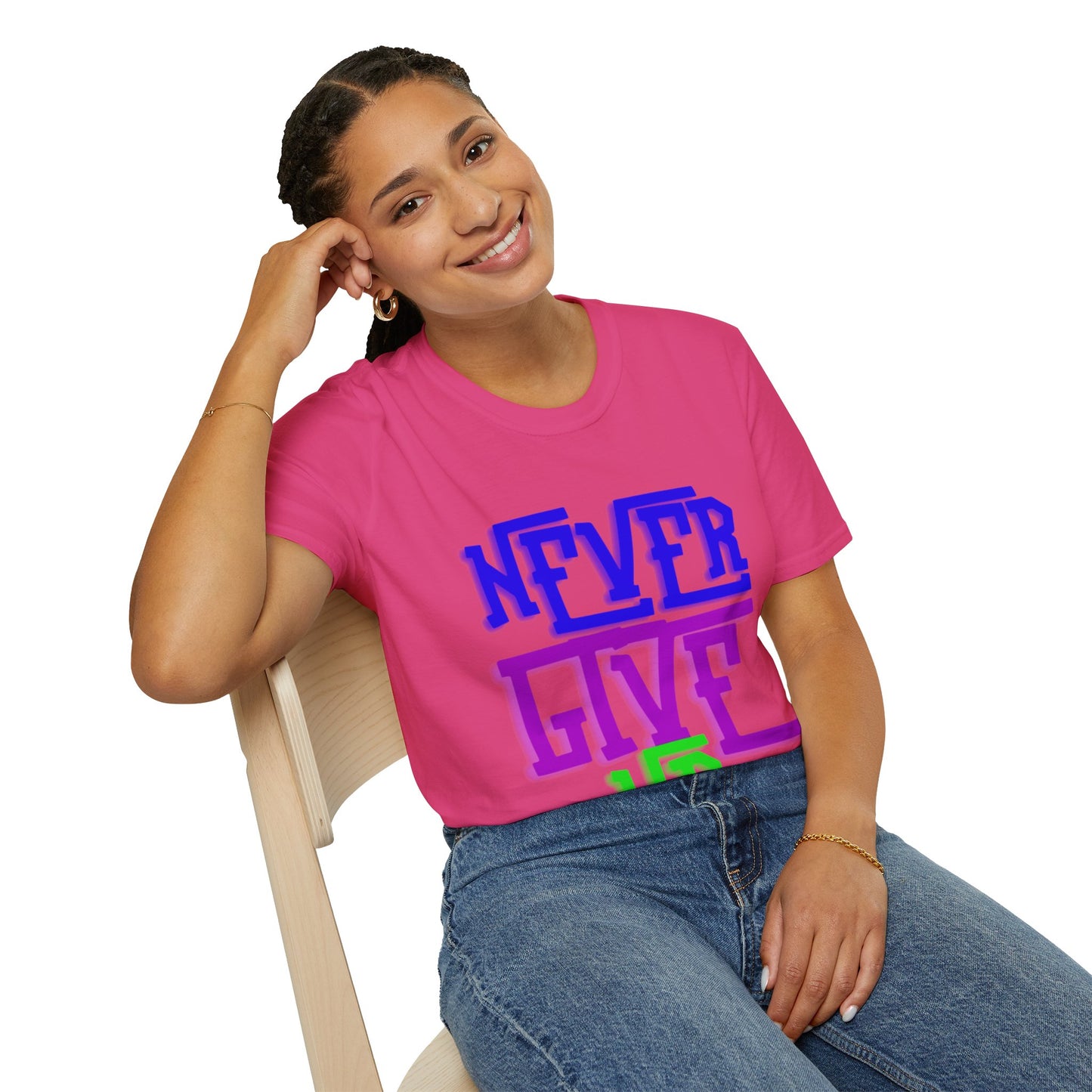 "Never Give Up" Unisex T-Shirt –PGB