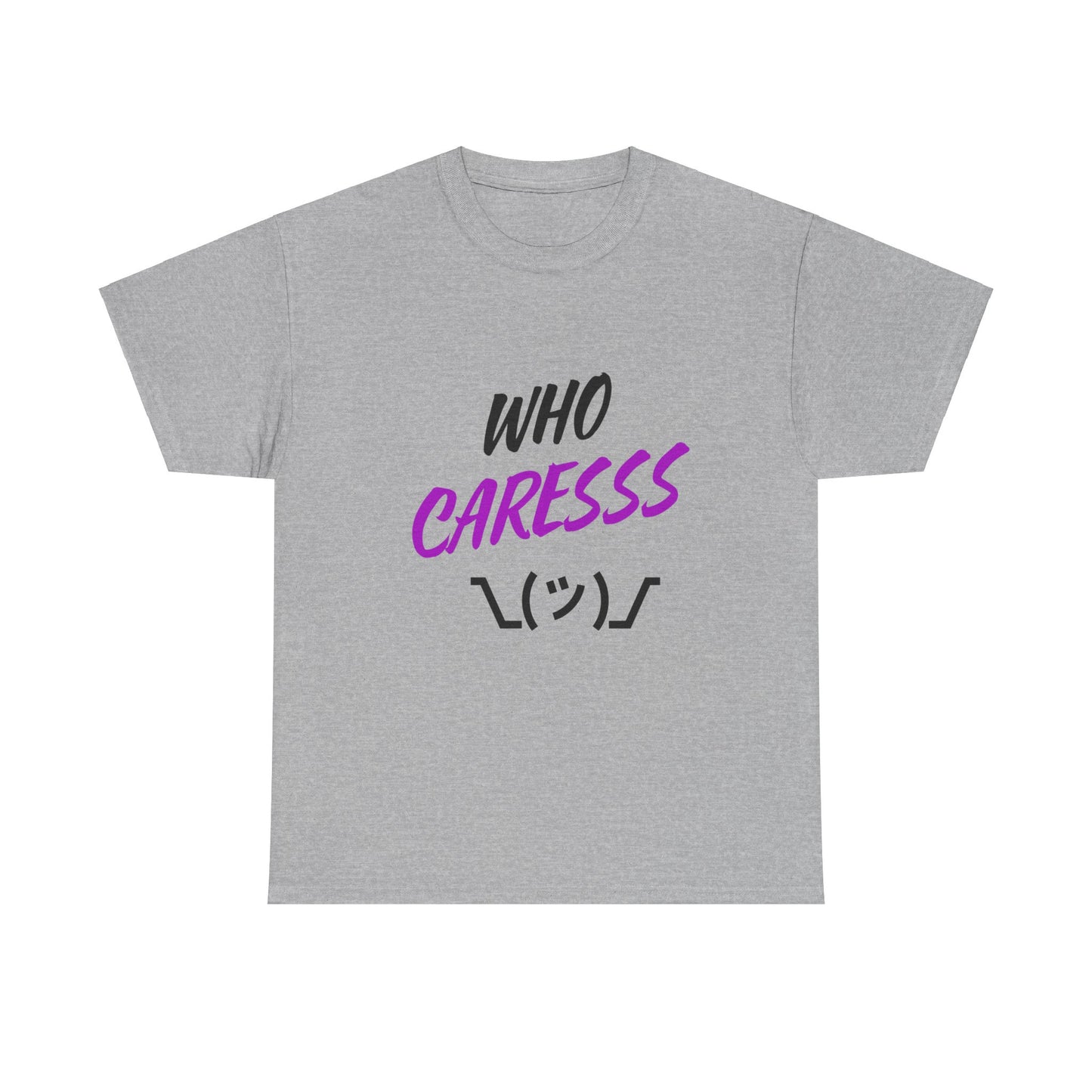 Who Cares T-shirt purple
