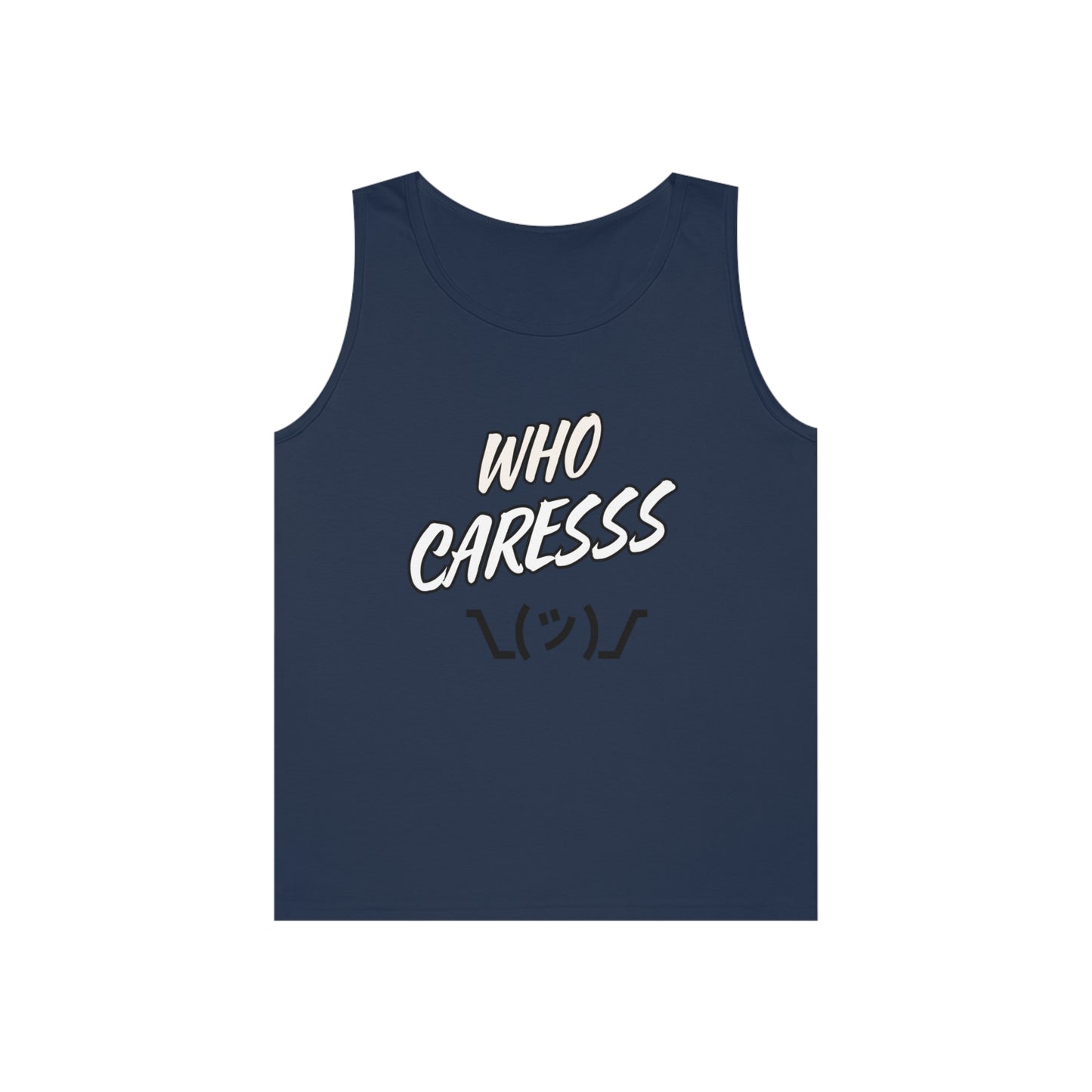 WHO CARES Unisex Heavy Cotton Tank Top