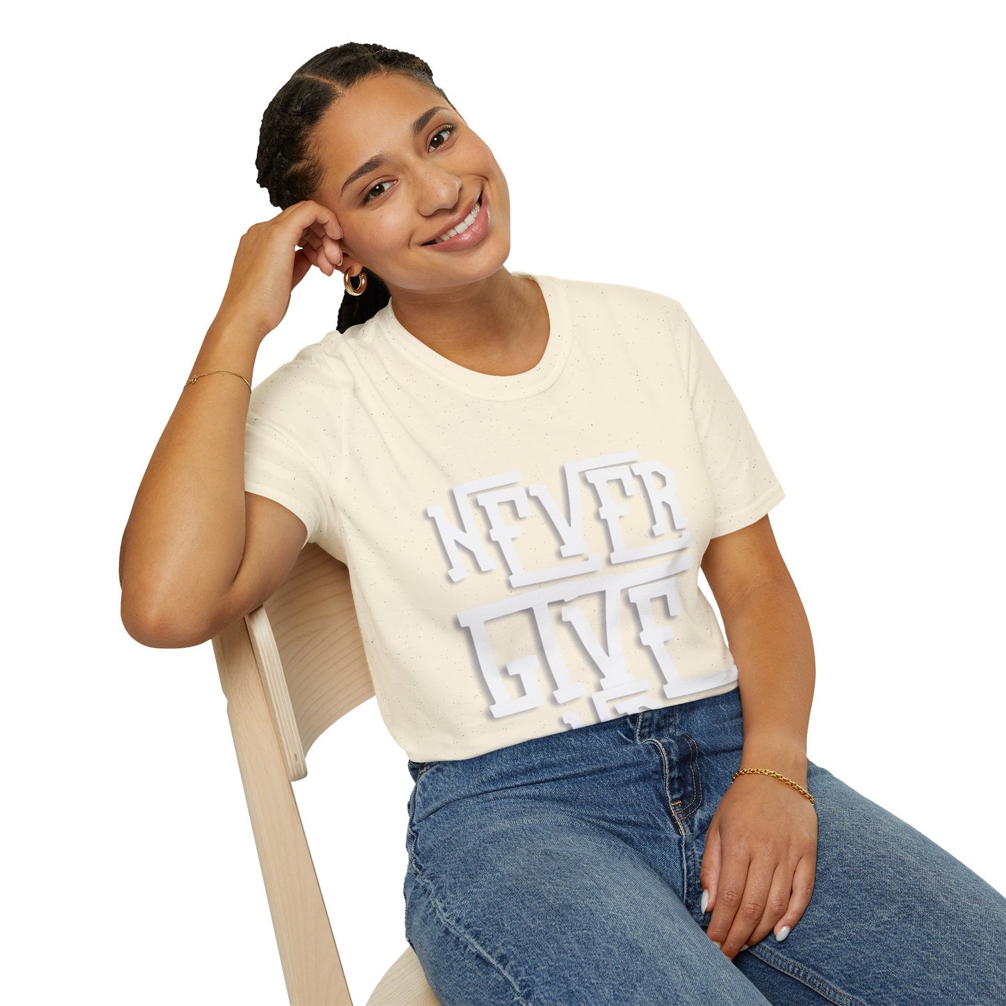 "Never Give Up" Unisex T-Shirt – W