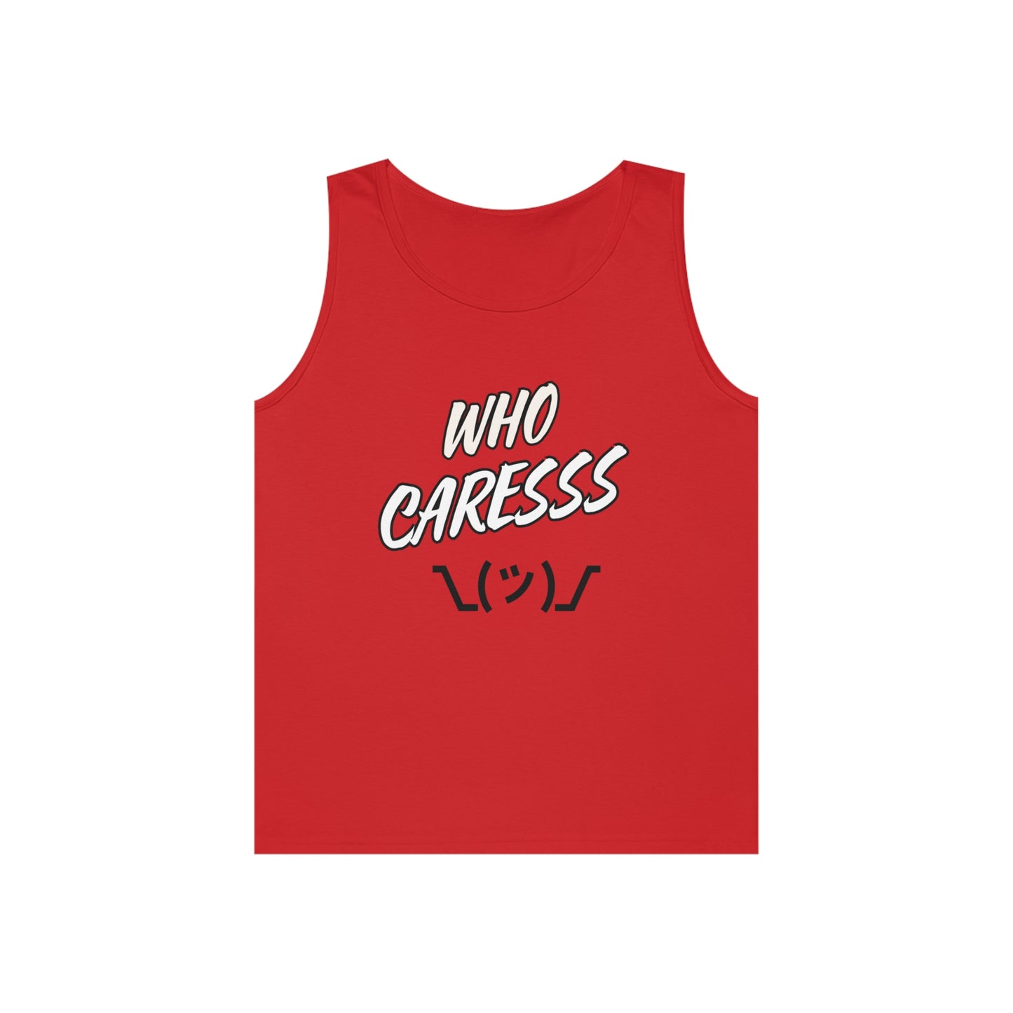 WHO CARES Unisex Heavy Cotton Tank Top