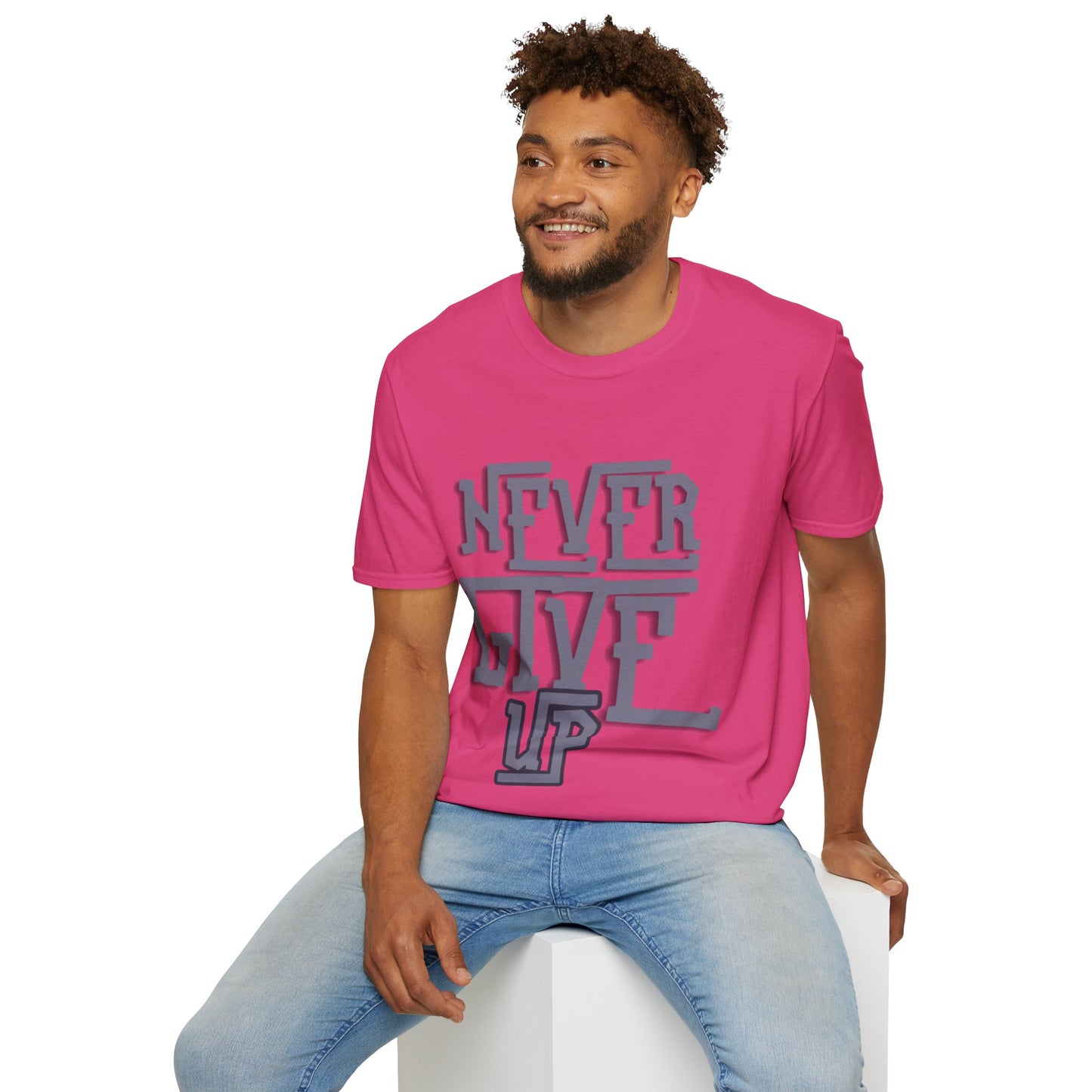 "Never Give Up" Unisex T-Shirt –BLKG