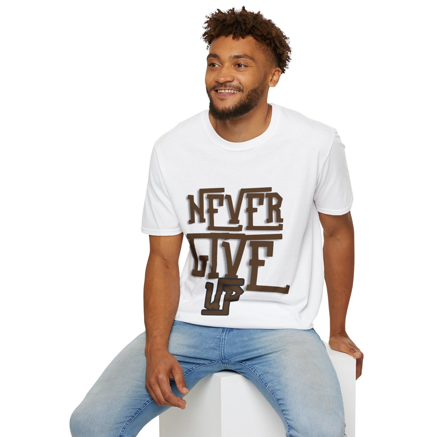 "Never Give Up" Unisex T-Shirt –BR