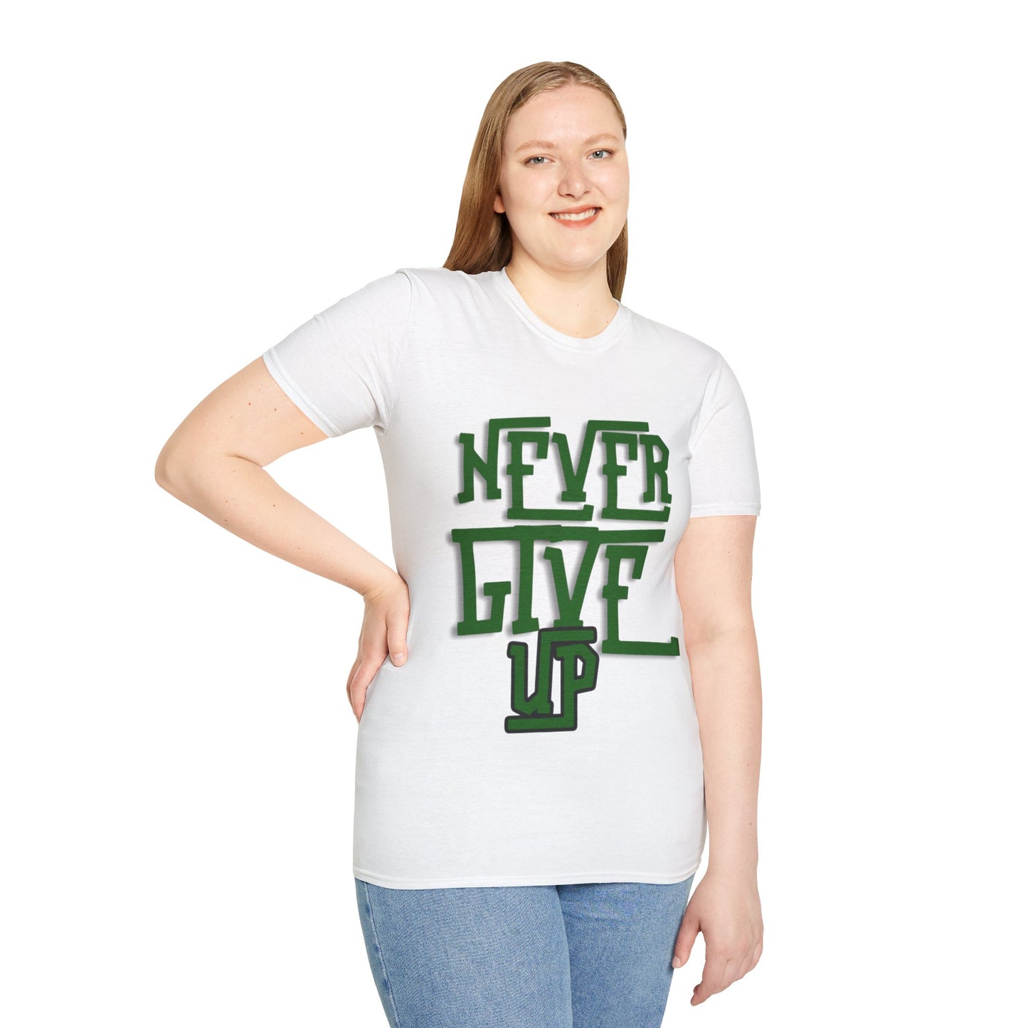 "Never Give Up" Unisex T-Shirt  W