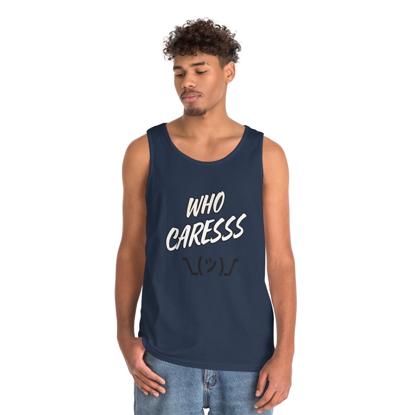 WHO CARES Unisex Heavy Cotton Tank Top