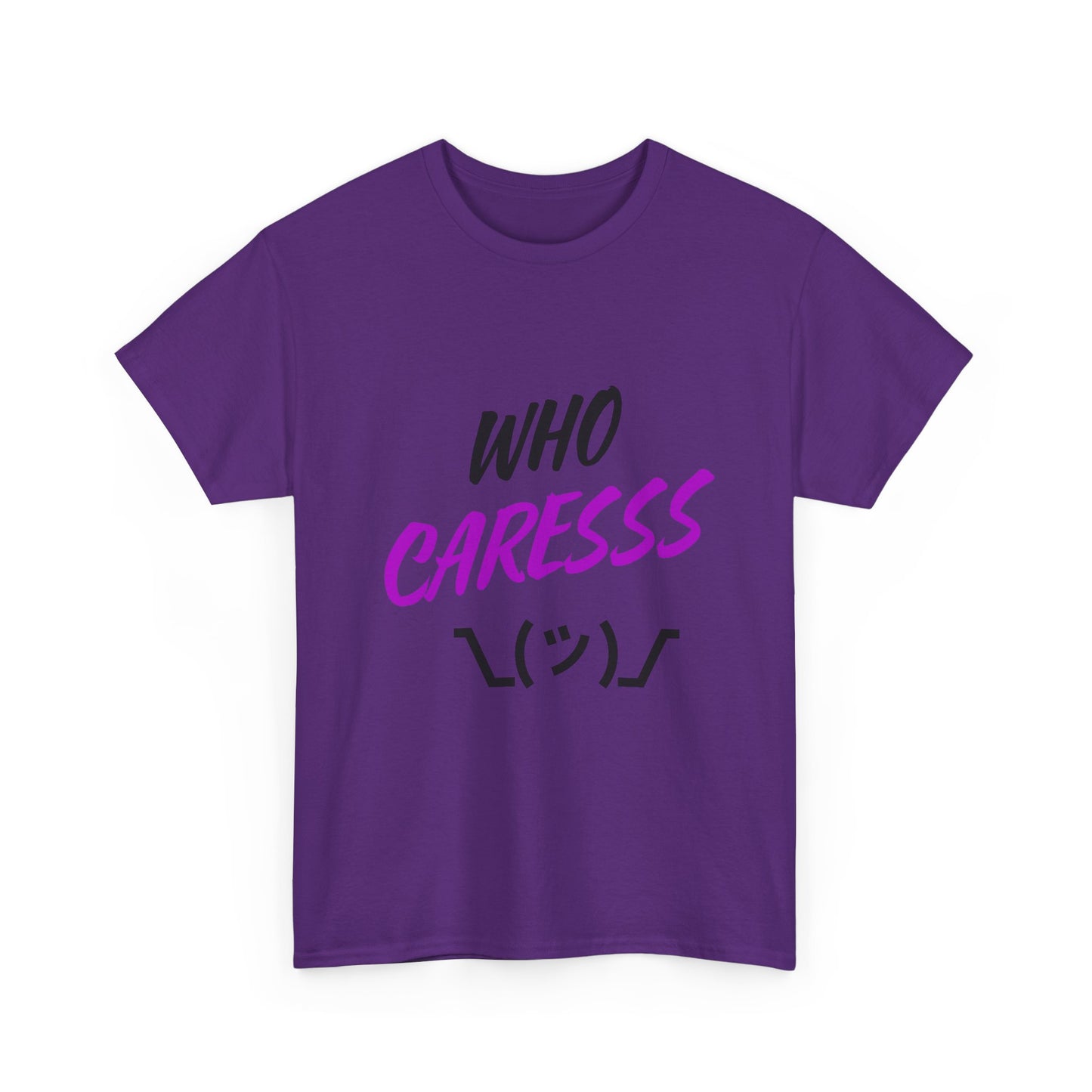 Who Cares T-shirt purple