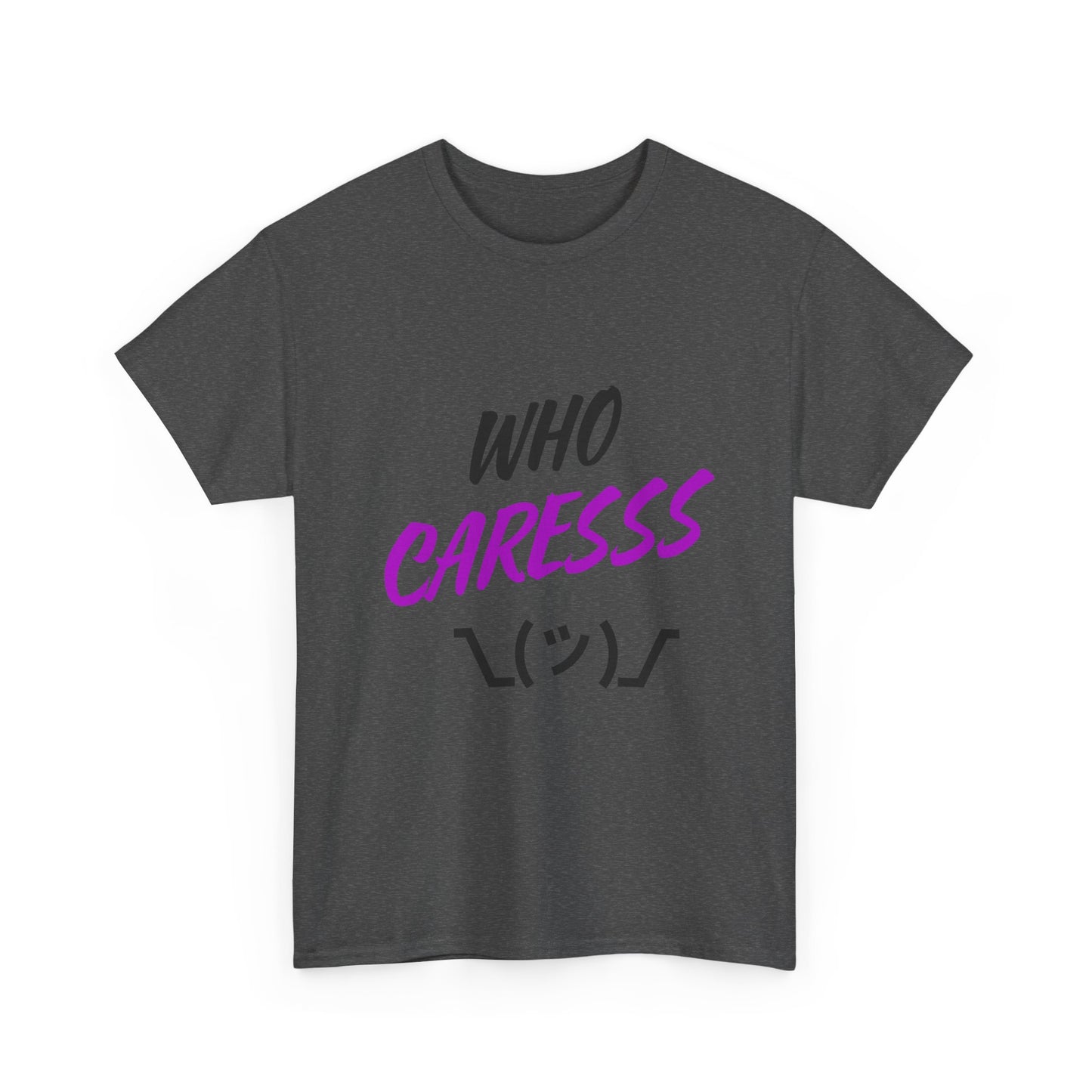 Who Cares T-shirt purple