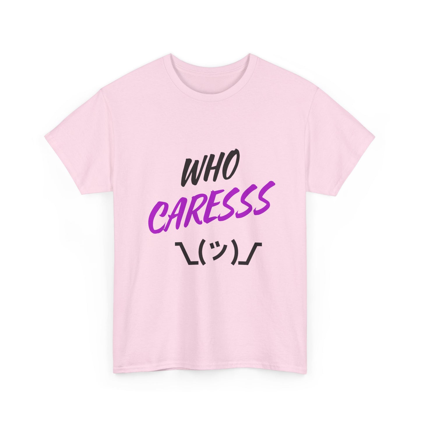 Who Cares T-shirt purple
