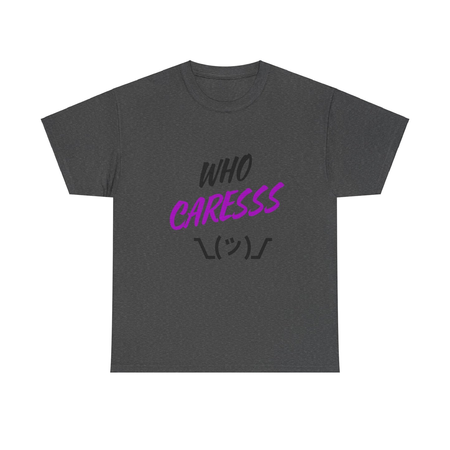 Who Cares T-shirt purple