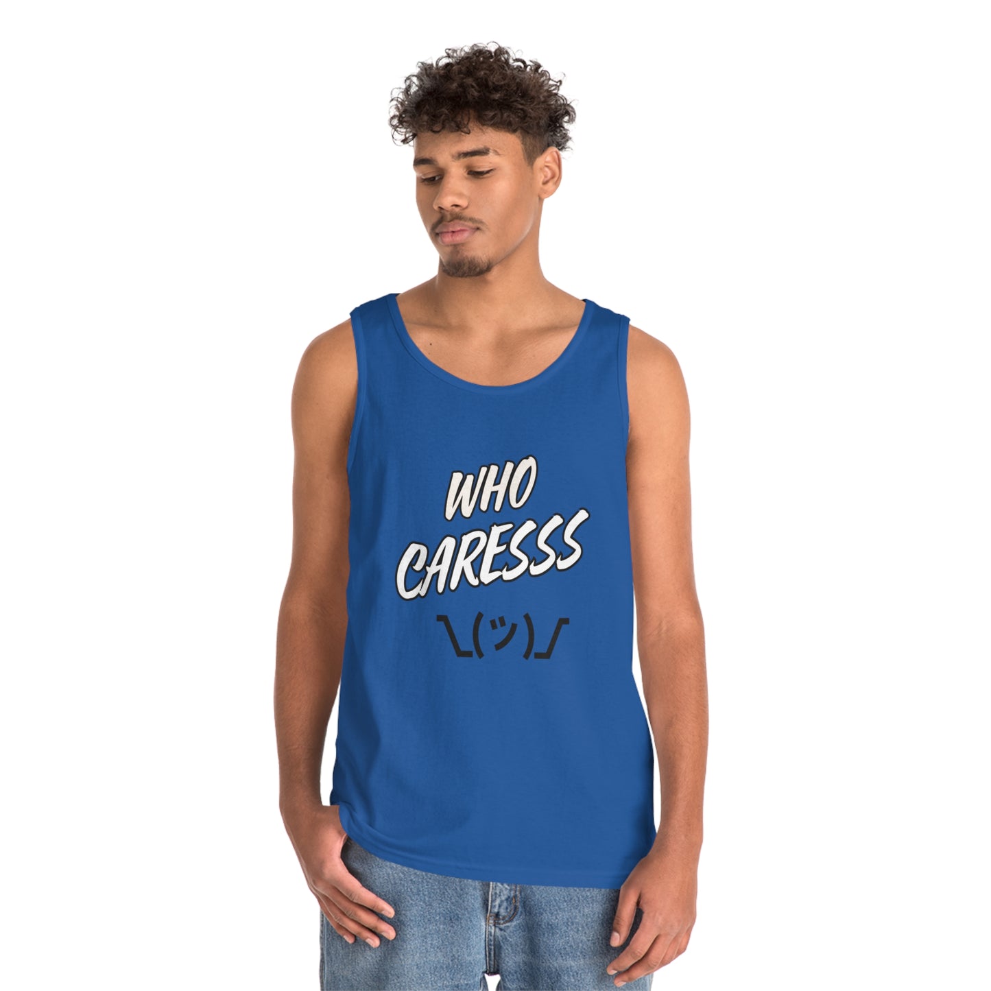 WHO CARES Unisex Heavy Cotton Tank Top