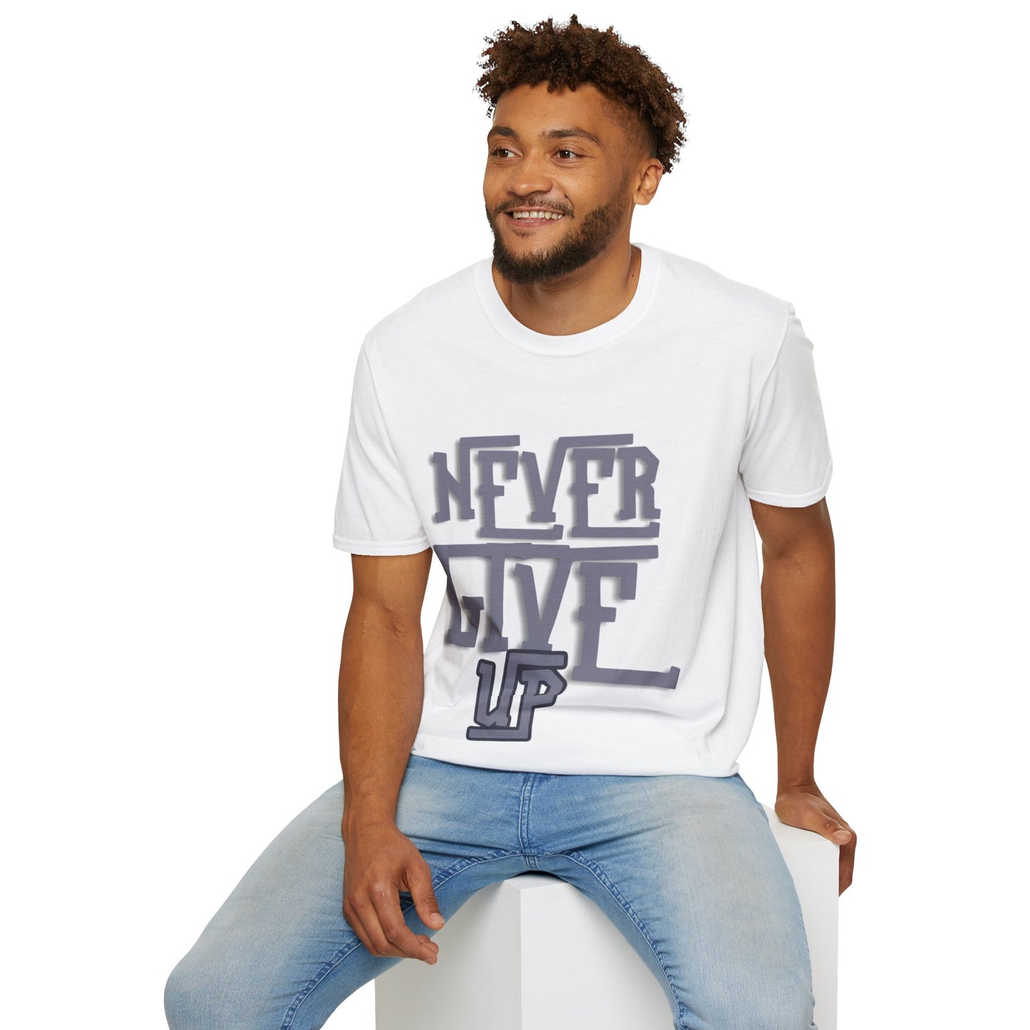 "Never Give Up" Unisex T-Shirt –BLKG