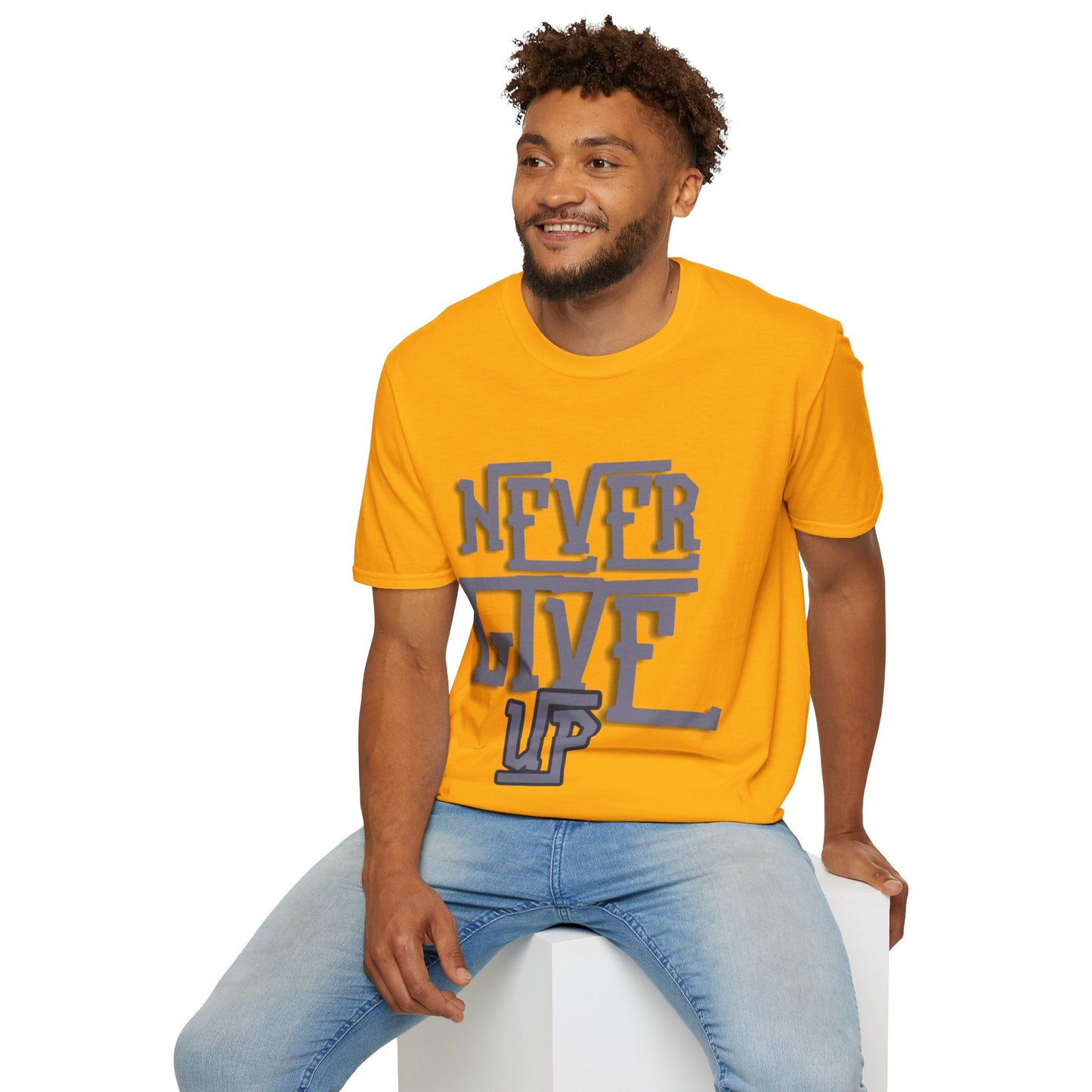 "Never Give Up" Unisex T-Shirt –BLKG