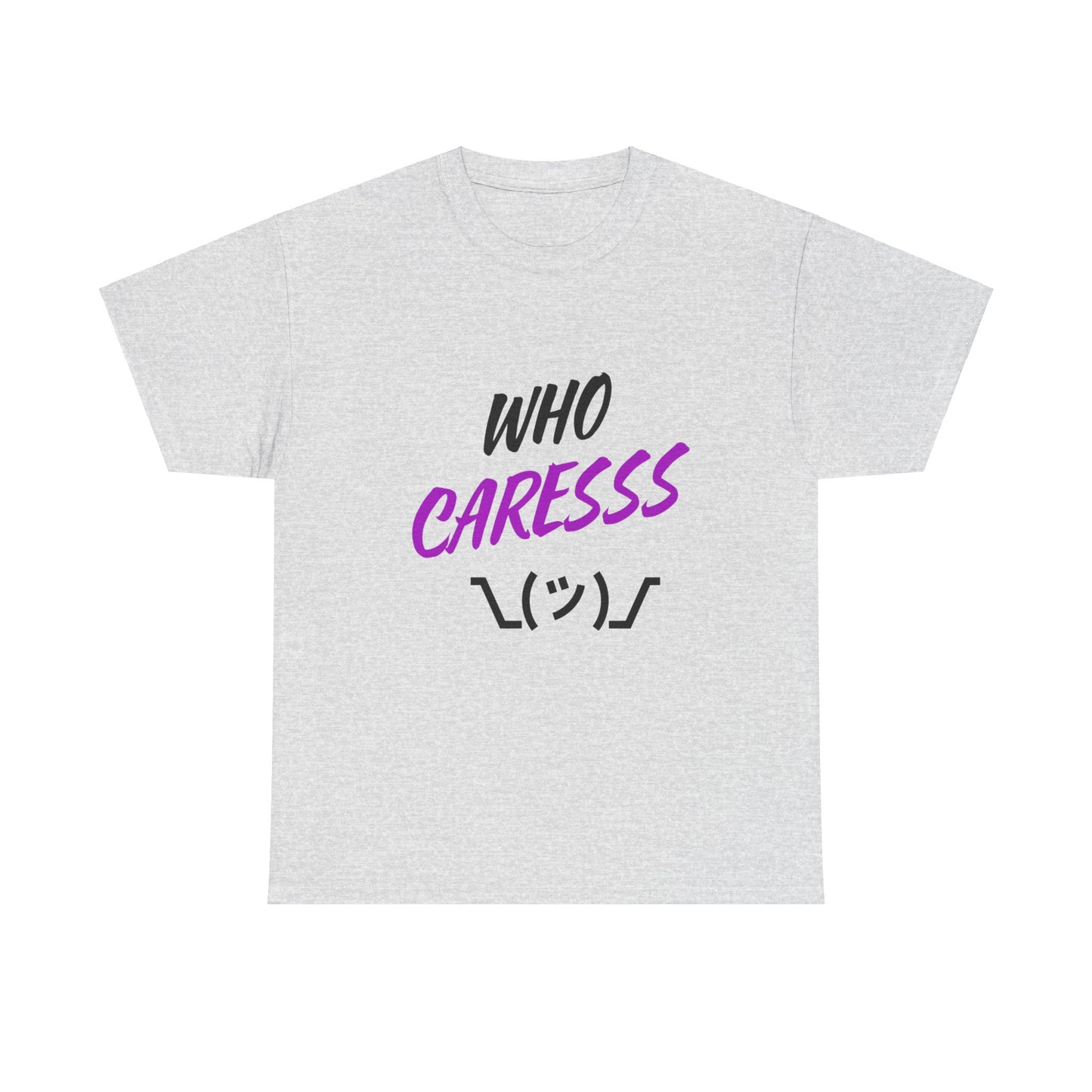 Who Cares T-shirt purple