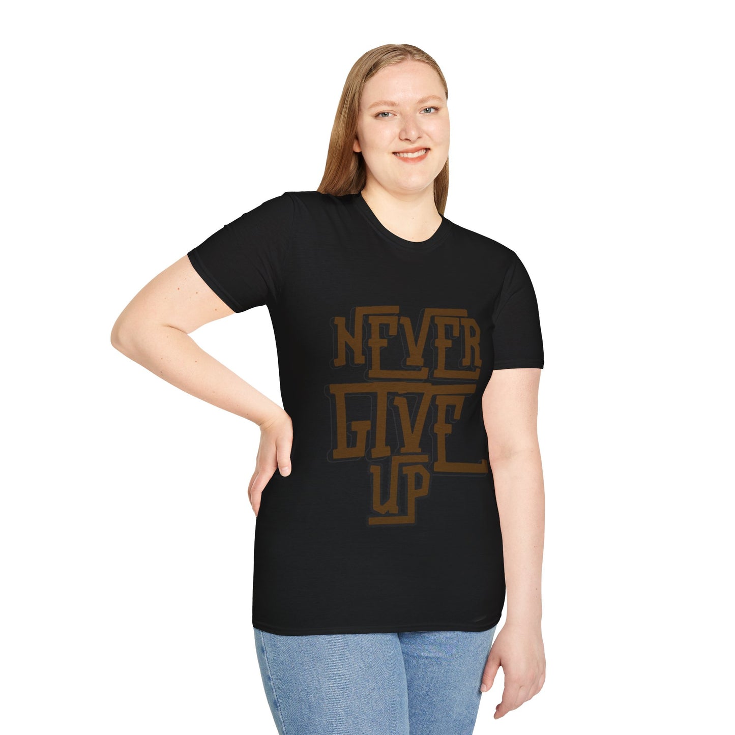 "Never Give Up" Unisex T-Shirt –BR