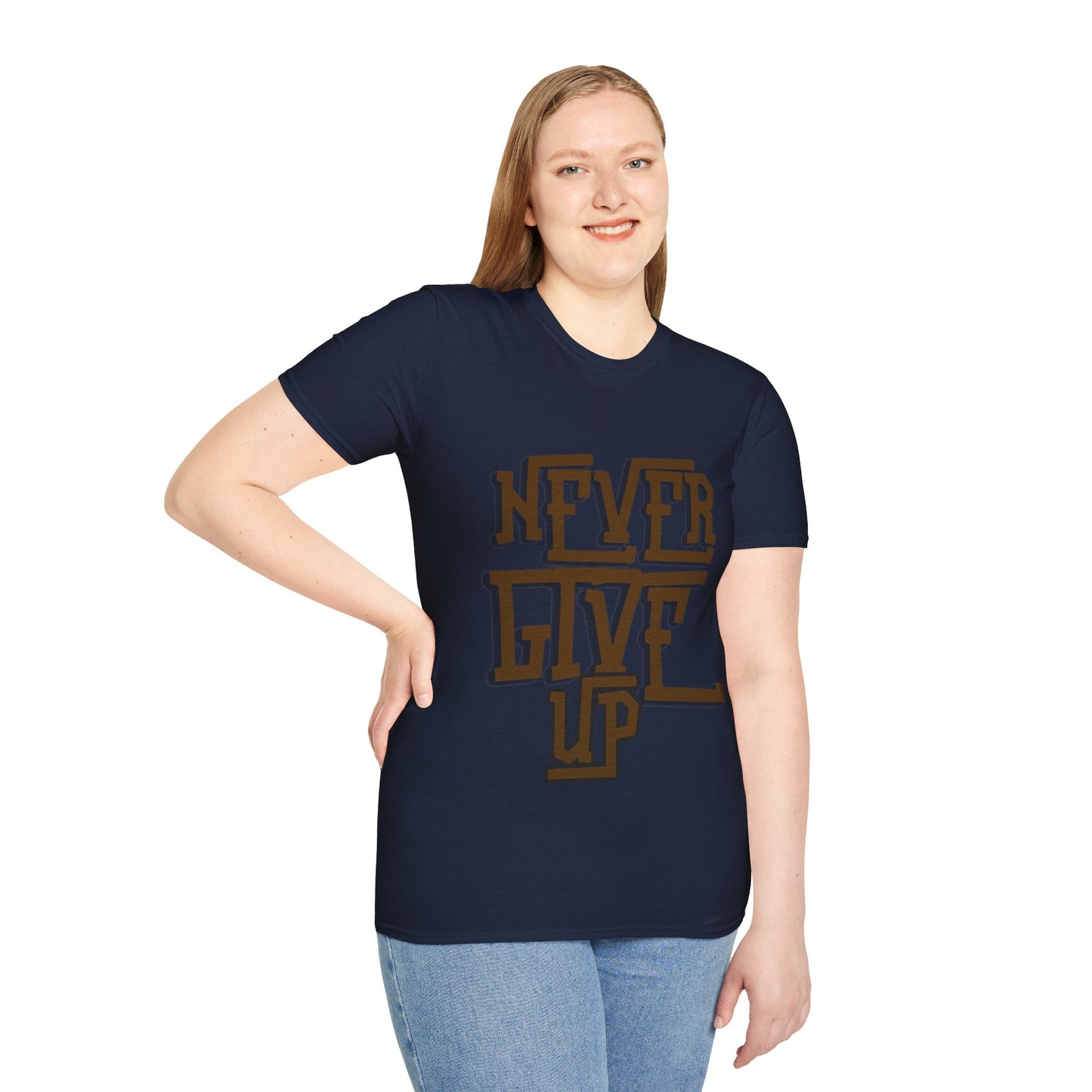 "Never Give Up" Unisex T-Shirt –BR