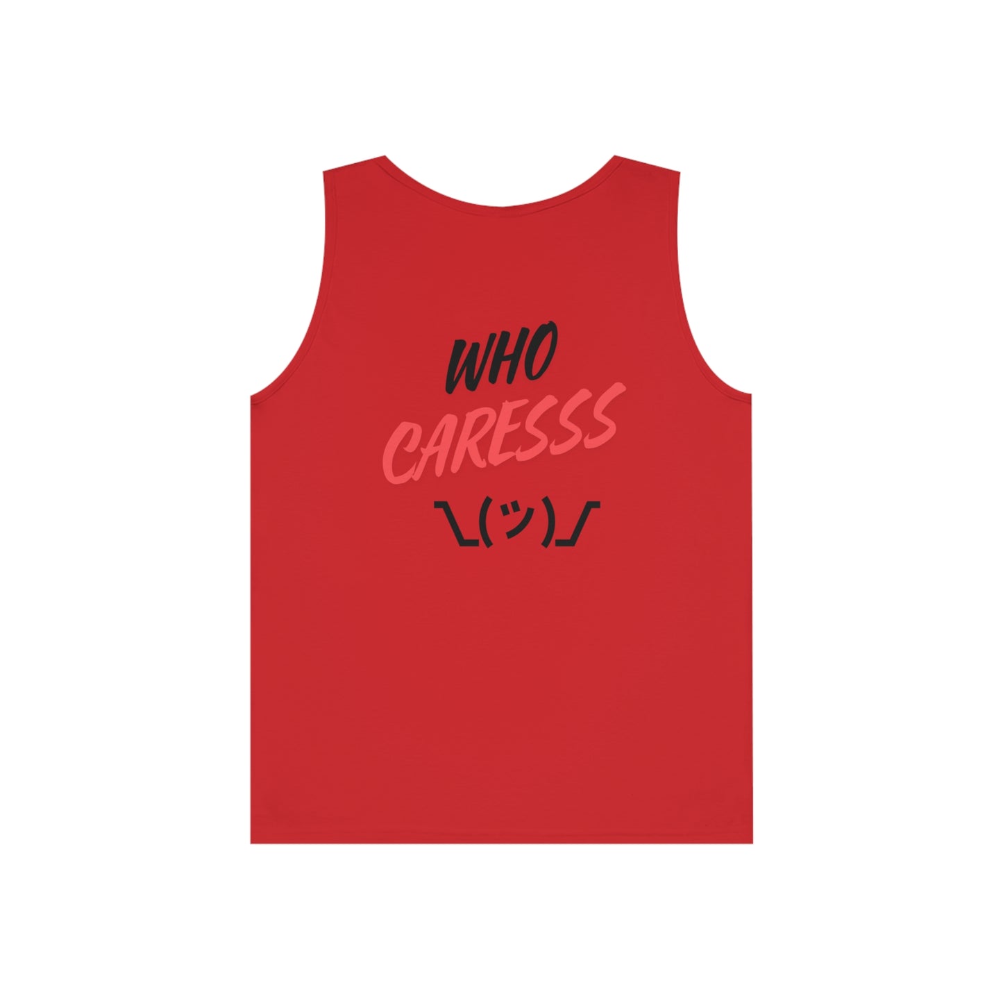 WHO CARES Unisex Heavy Cotton Tank Top